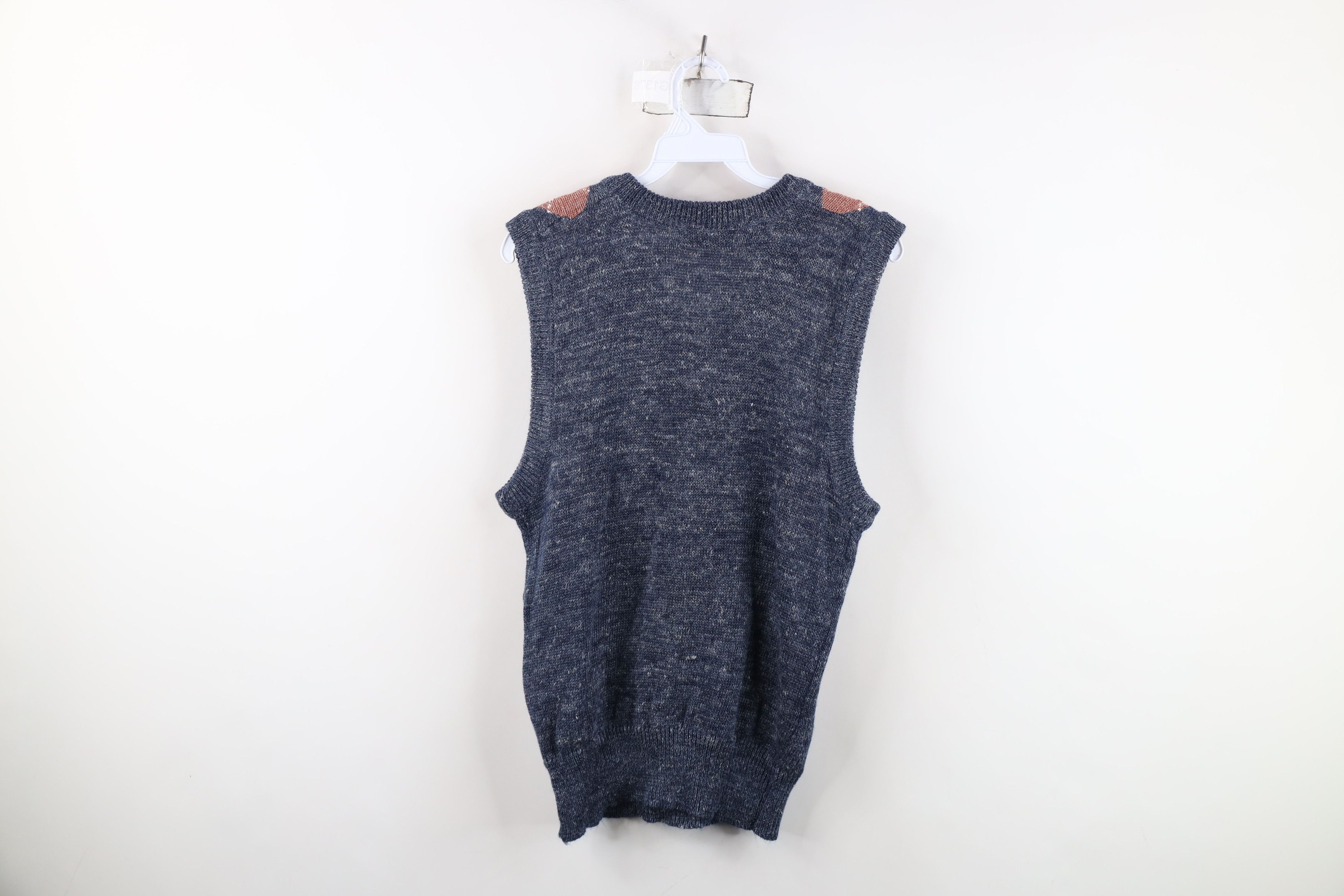 Vintage Vintage 90s Streetwear Argyle Diamond Knit Sweater Vest Size M / US 6-8 / IT 42-44 - 8 Thumbnail