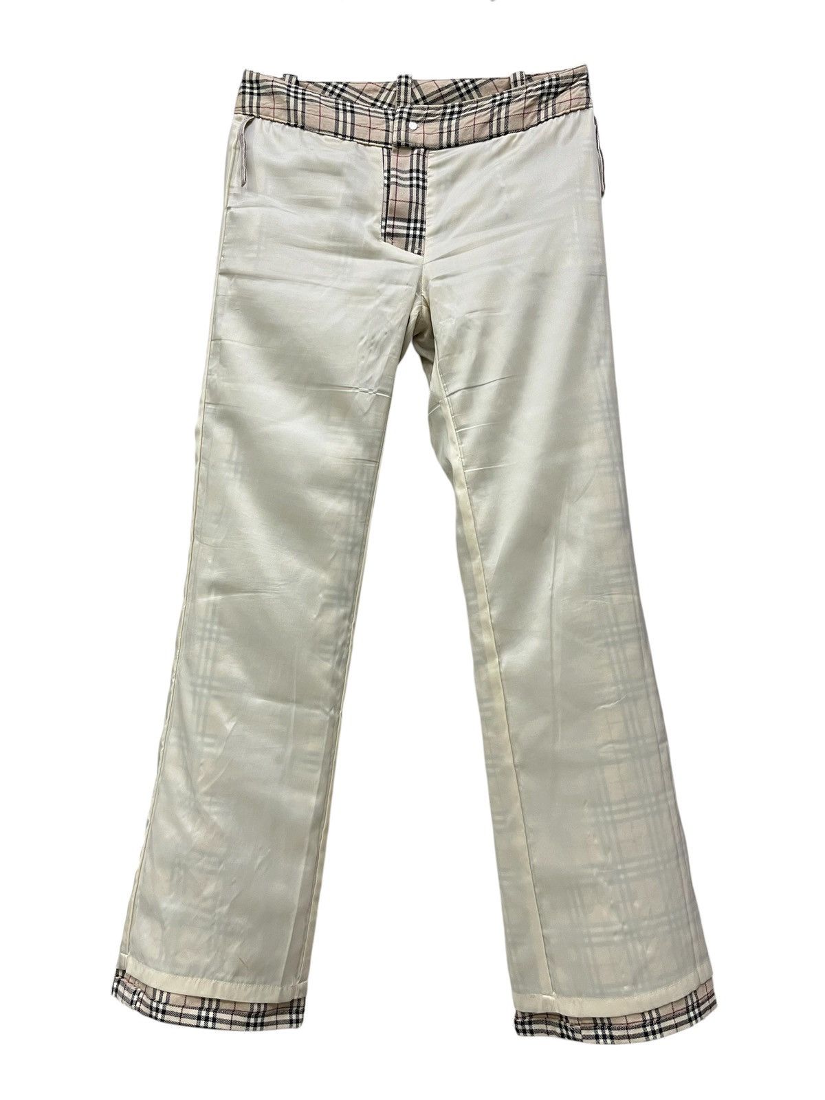 Burberry Vintage Burberry Blue Label Iconic Nova Check Wool Pants Size 27" / US 4 / IT 40 - 4 Thumbnail