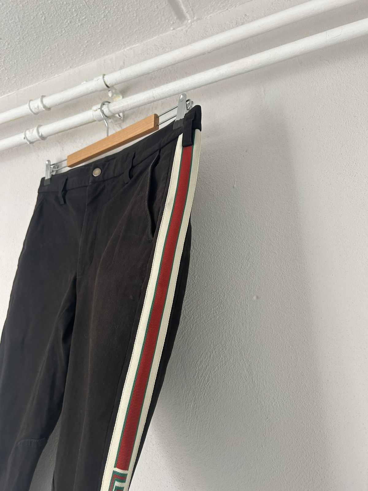 Gucci Gabardine Side Stripe Equestrian Pants Size US 34 / EU 50 - 6 Thumbnail