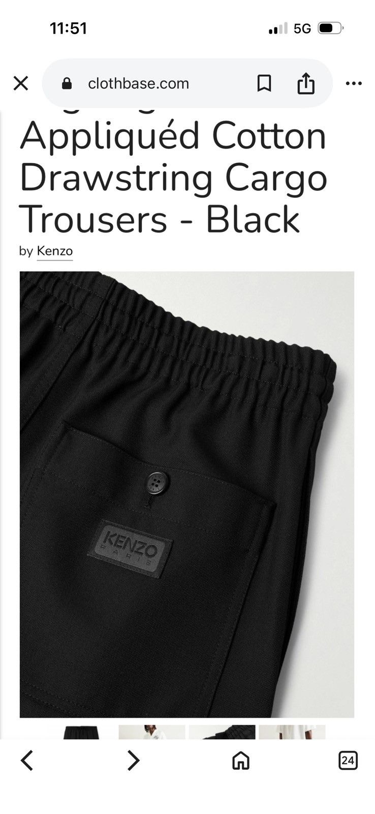 Kenzo KENZO pants sz xs SEE REAL TAPE MEASUREMENTS IN PHOTOS Size US 29 - 22 Thumbnail