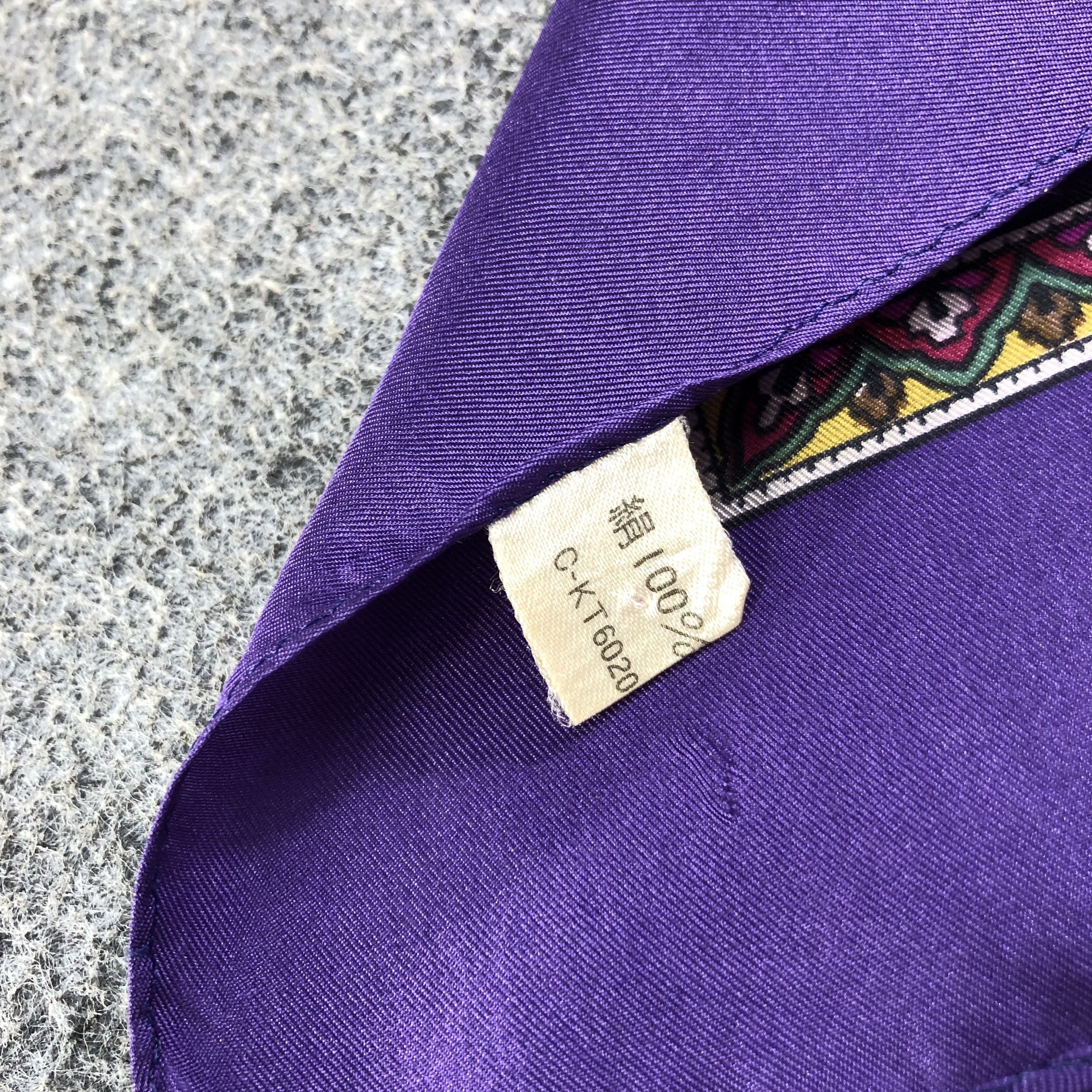 Hardy Amies Hardy Amies Paisley Silk Scarf M799 Size ONE SIZE - 4 Thumbnail