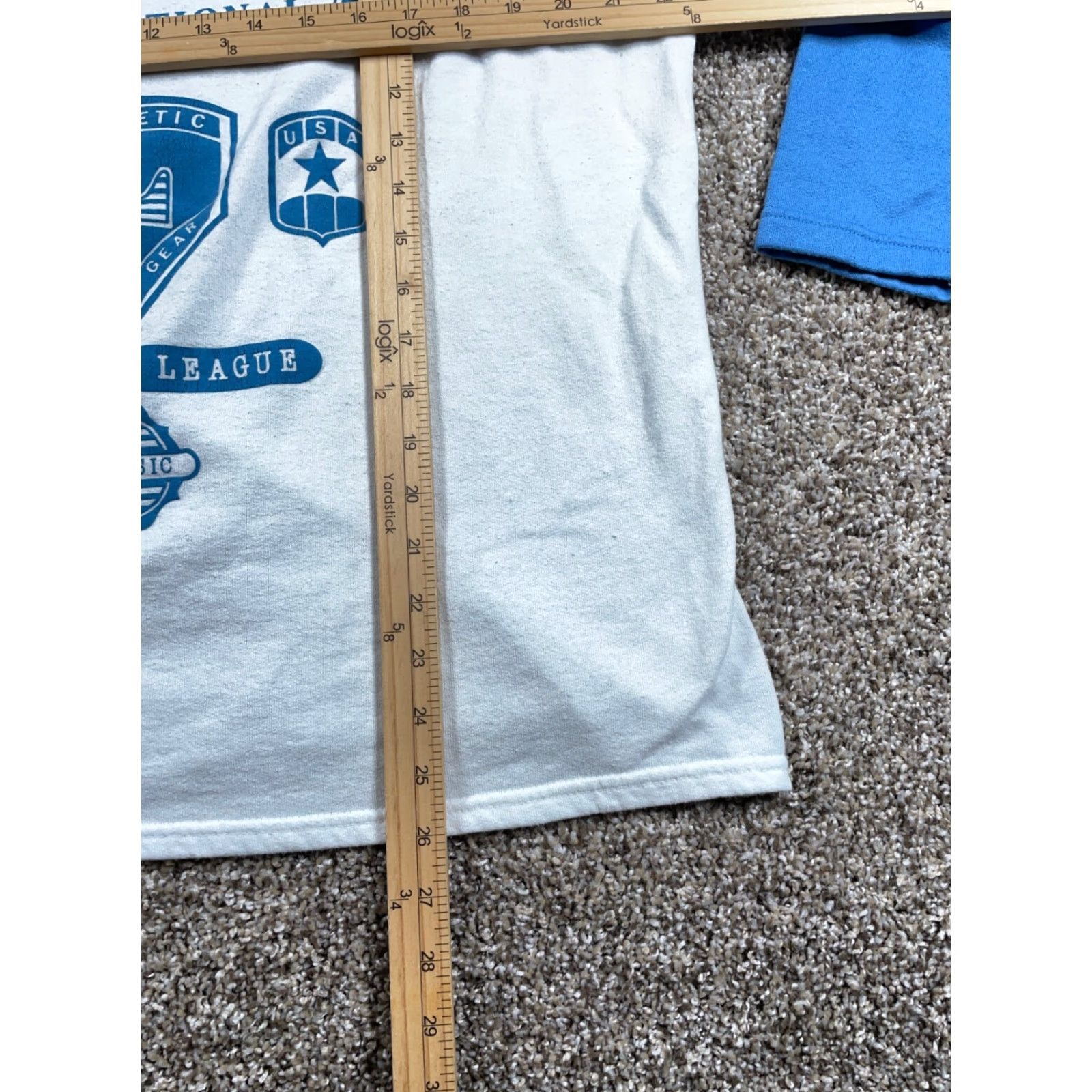 Vintage Vintage VTG 90s Laguna International Equipment Hoodie Adult Large White Blue Sweatshirt Size US L / EU 52-54 / 3 - 7 Thumbnail