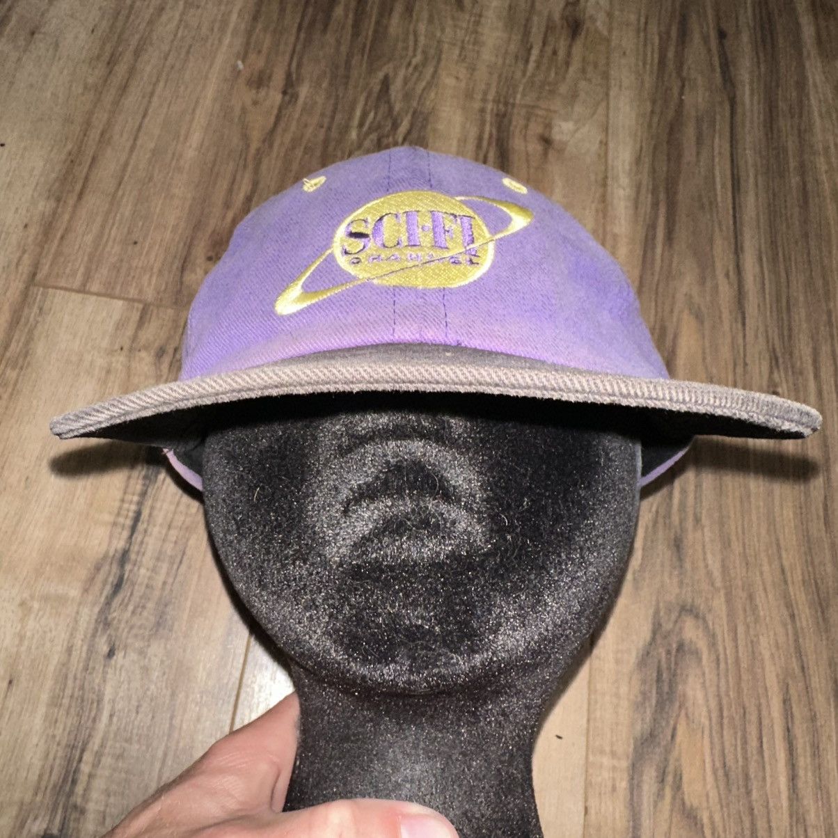 Other RARE Vintage 1990s Sci-Fi Channel Baseball Hat Purple Size ONE SIZE - 9 Thumbnail