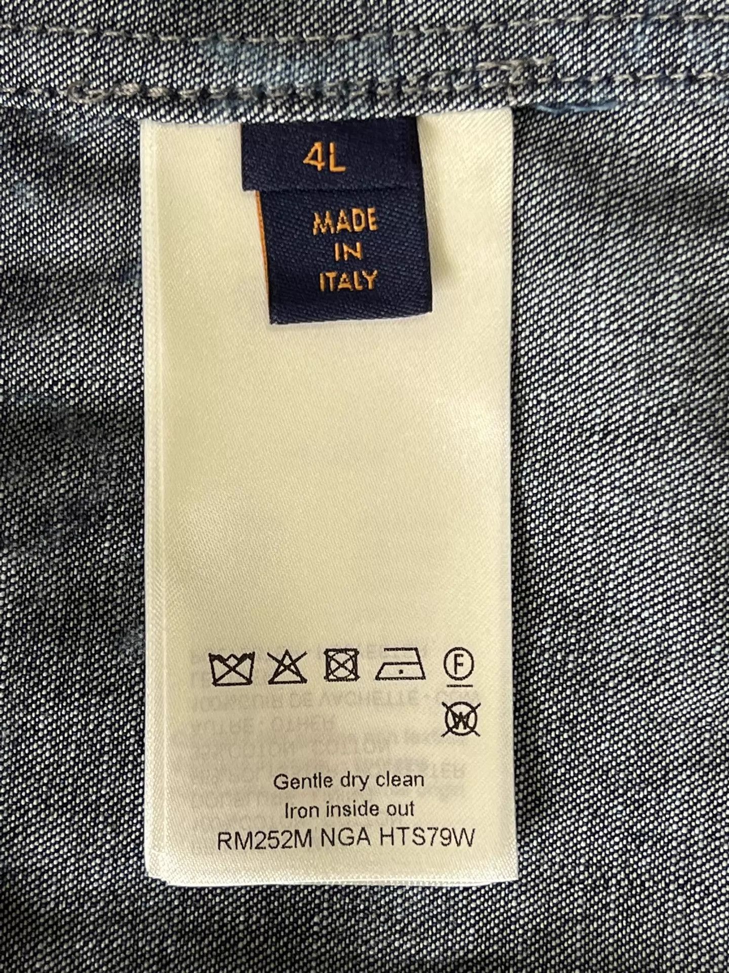 Louis Vuitton Louis Vuitton Monogram Cloud Print Denim Shirt 4L Size US XL / EU 56 / 4 - 6 Thumbnail
