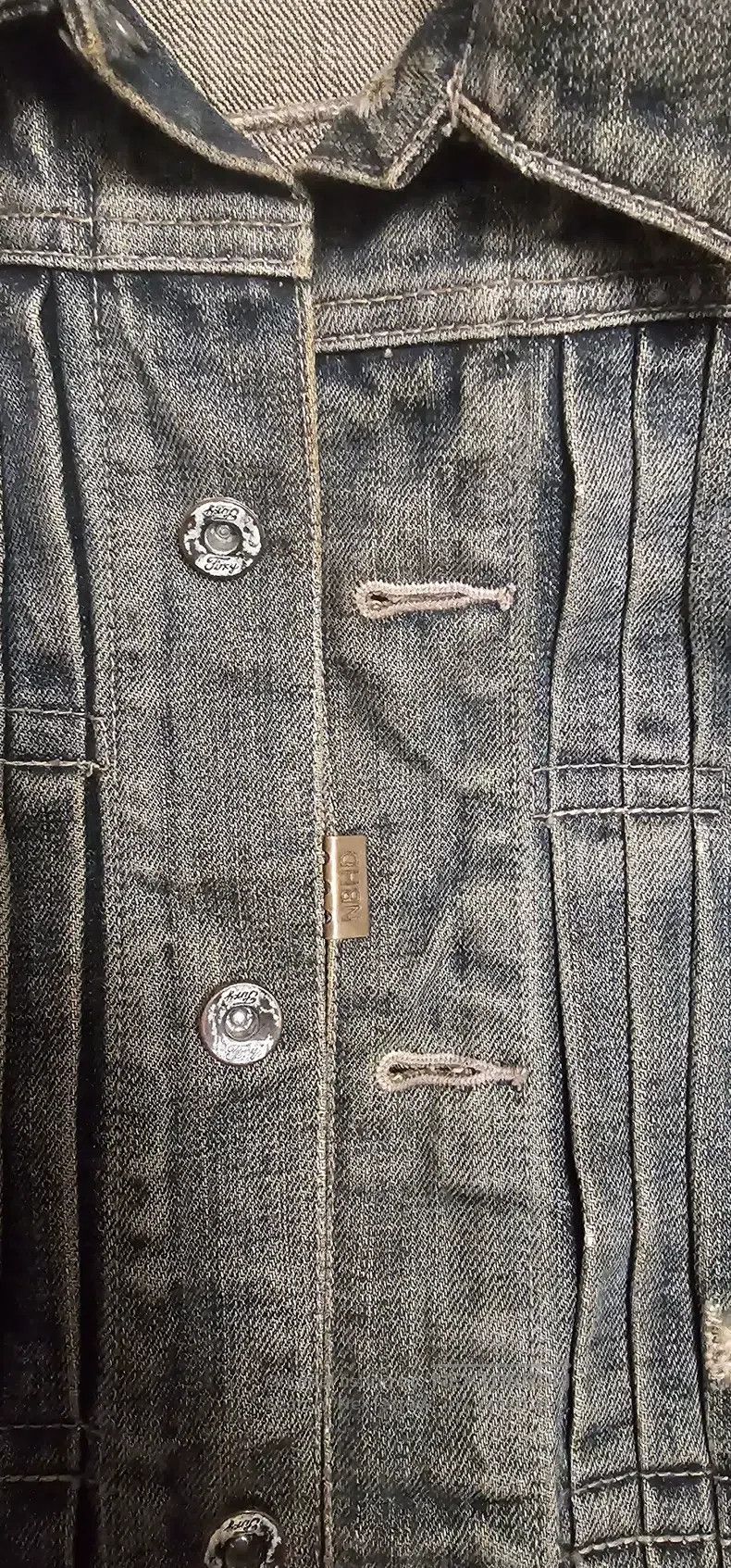 Neighborhood Neighborhood Washed Distressed Destroyed Denim Jacket Size US M / EU 48-50 / 2 - 8 Thumbnail