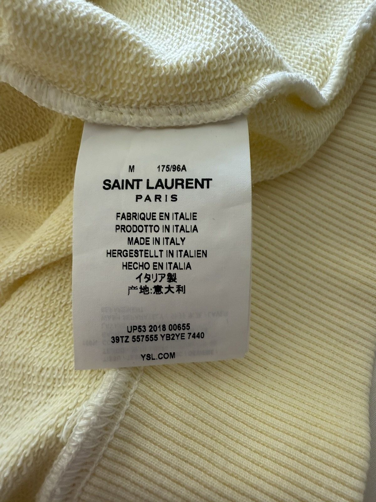 Saint Laurent Paris $990 SS19 Saint Laurent Rive Gauche logo hoodie M Size US M / EU 48-50 / 2 - 21 Thumbnail