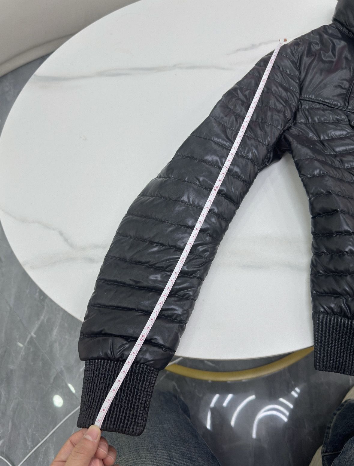 Moncler Moncler Black Embroidered Logo Down Jacket Size US XS / EU 42 / 0 - 8 Thumbnail