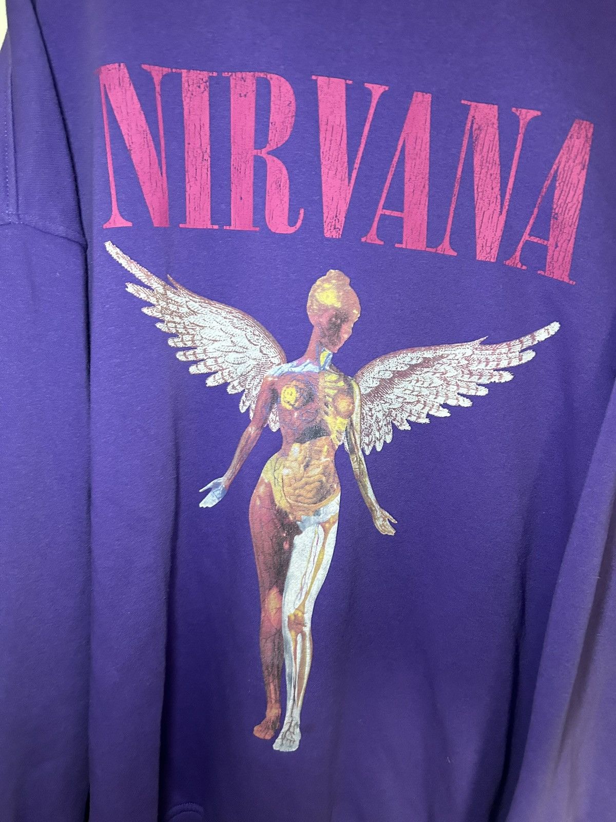 Nirvana Nirvana “In Utero” angel purple crewneck sweatshirt Size US L / EU 52-54 / 3 - 4 Thumbnail