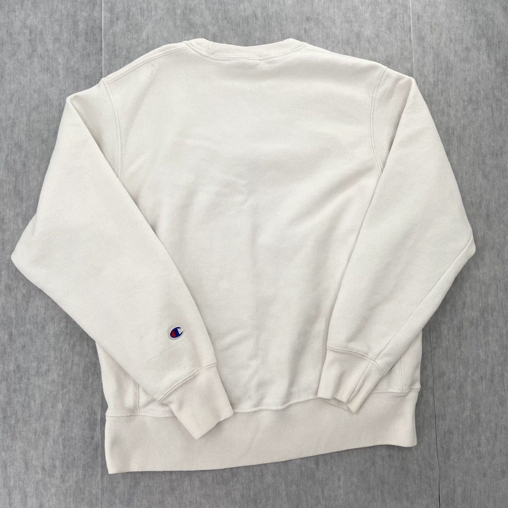 Champion VINTAGE Champion Sweatshirt Adult Medium White Reverse Weave Spellout Logo Sweatshirt Men M Size US M / EU 48-50 / 2 - 2 Thumbnail