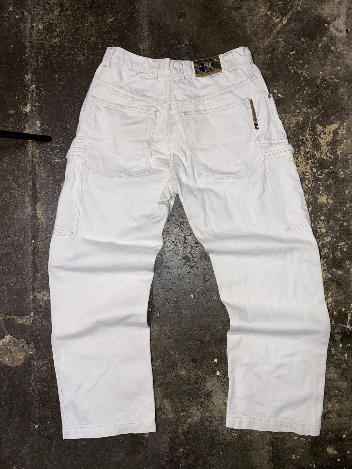 Japanese Brand × Vintage Vintage Fishbone Skate Baggy Wide Leg Cargo Pants y2k Pocket Size US 30 / EU 46 - 3 Thumbnail