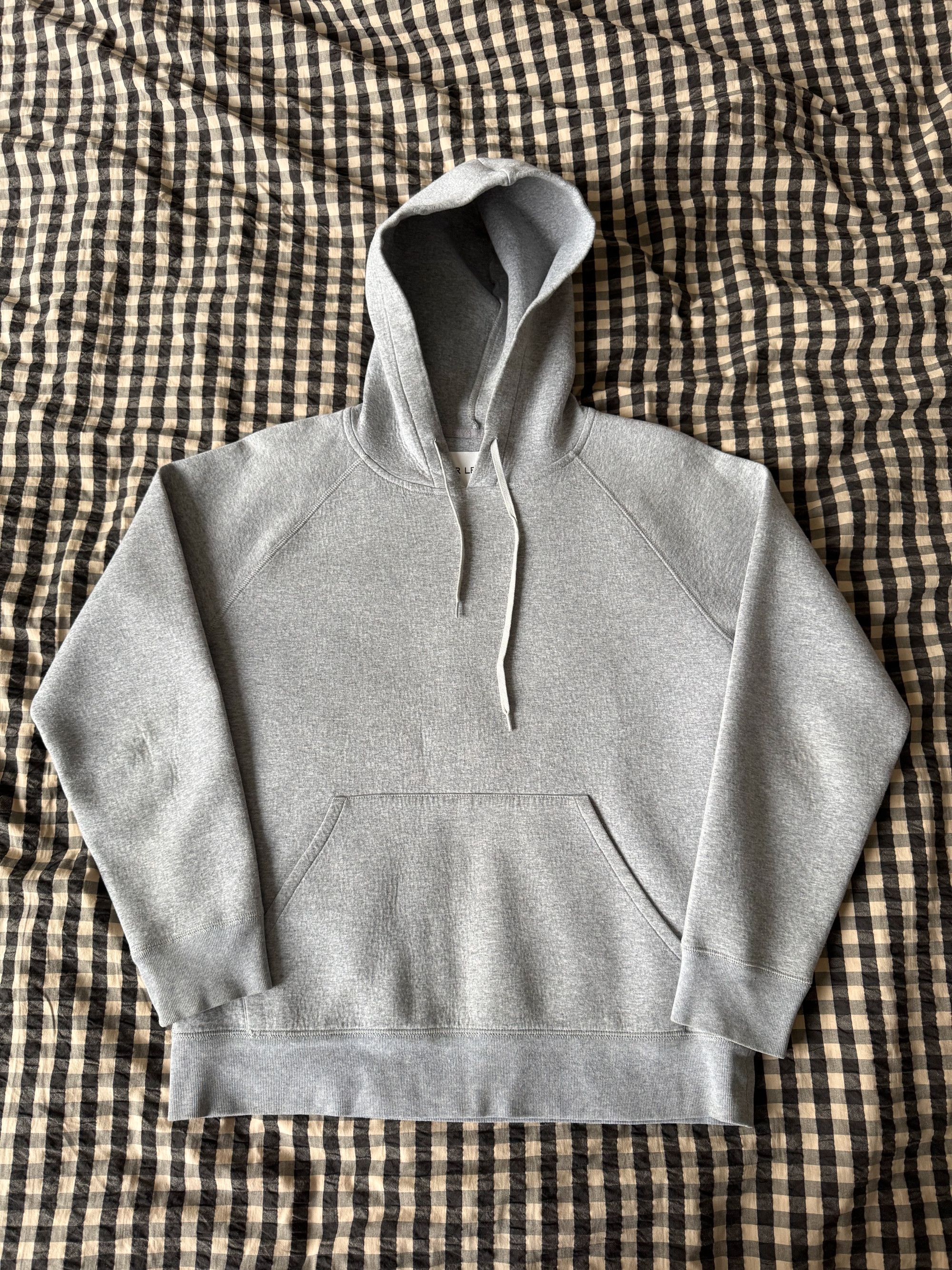 Single Hood Melange Grey Scuba Hoodie Size 46 (S) Boxy