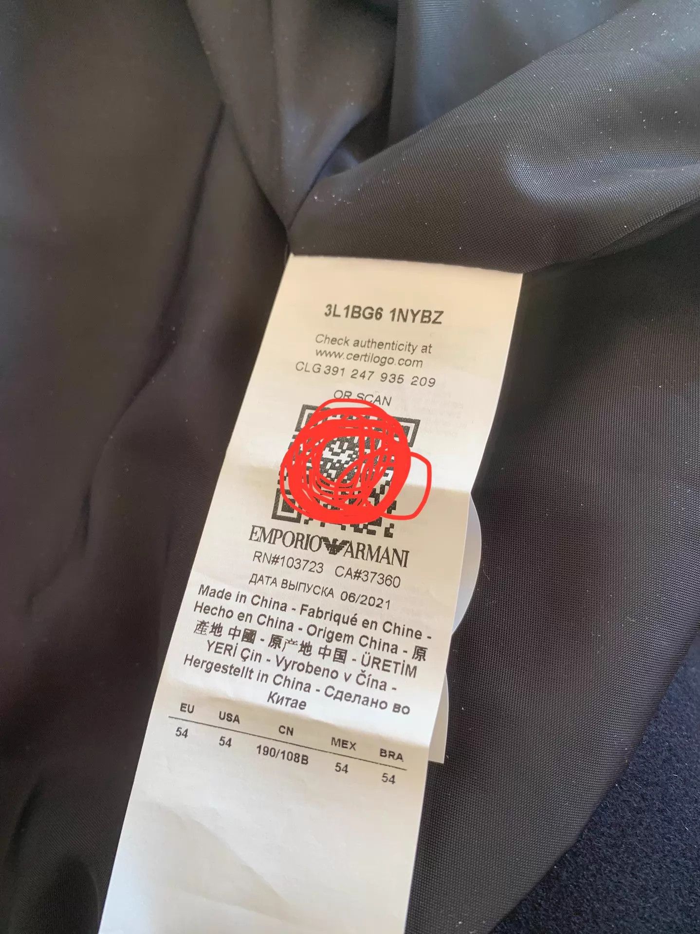 Emporio Armani Emporio Armani Cashmere & Wool Navy Jacket Size 54 Size US L / EU 52-54 / 3 - 6 Thumbnail
