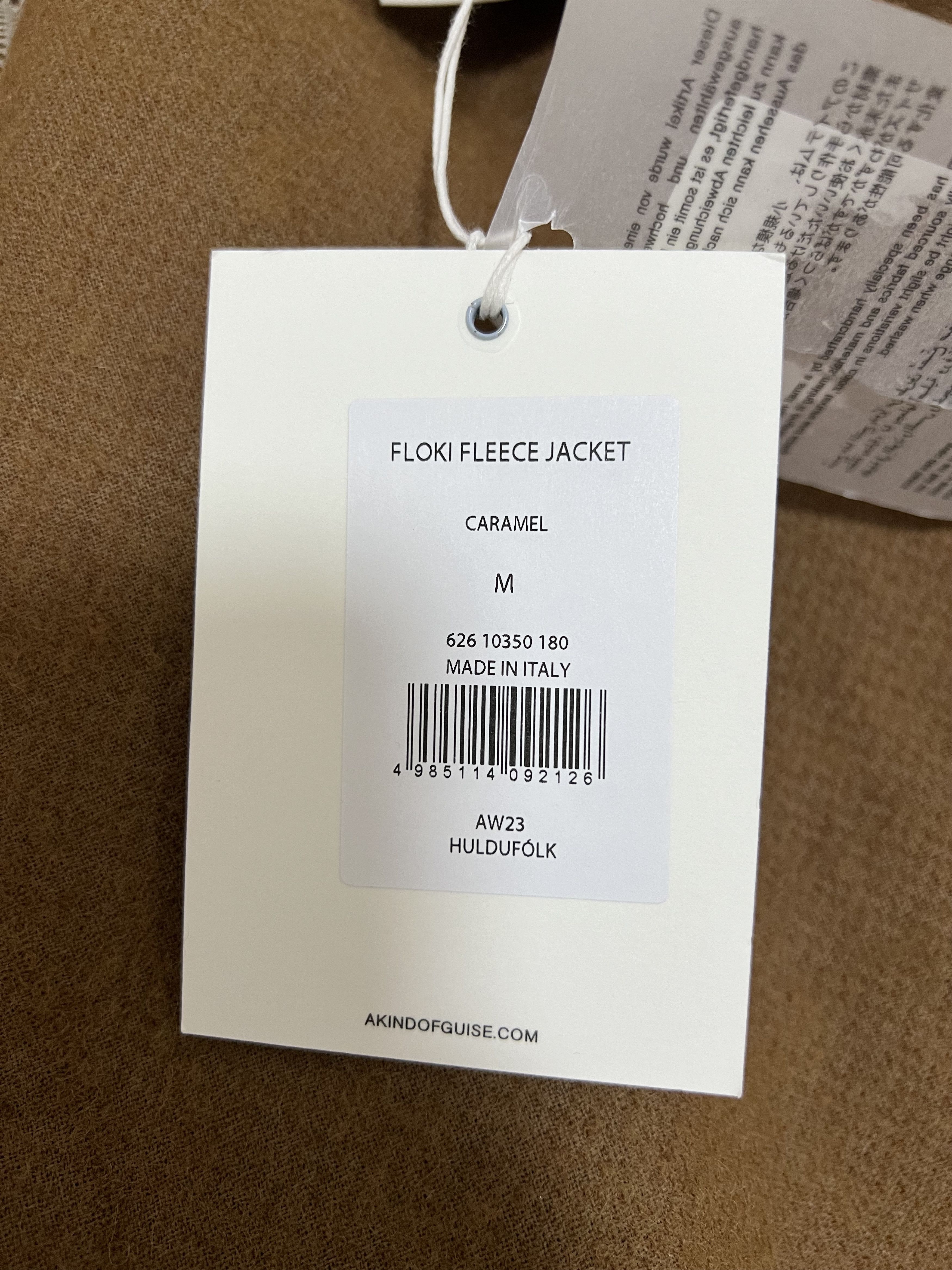 A Kind Of Guise 💚 AW23 A Kind Of Guise Floki Fleece Jacket Caramel NEW Size US M / EU 48-50 / 2 - 15 Thumbnail