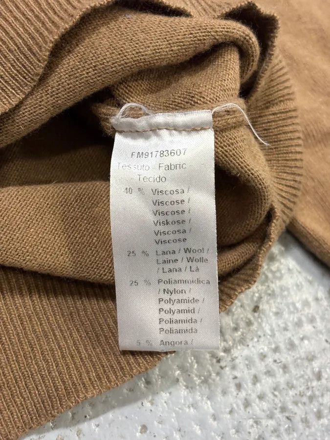 Daniele Alessandrini 2000s Daniele Alessandrini Brown Japan Wool Sweater Size US S / EU 44-46 / 1 - 8 Thumbnail