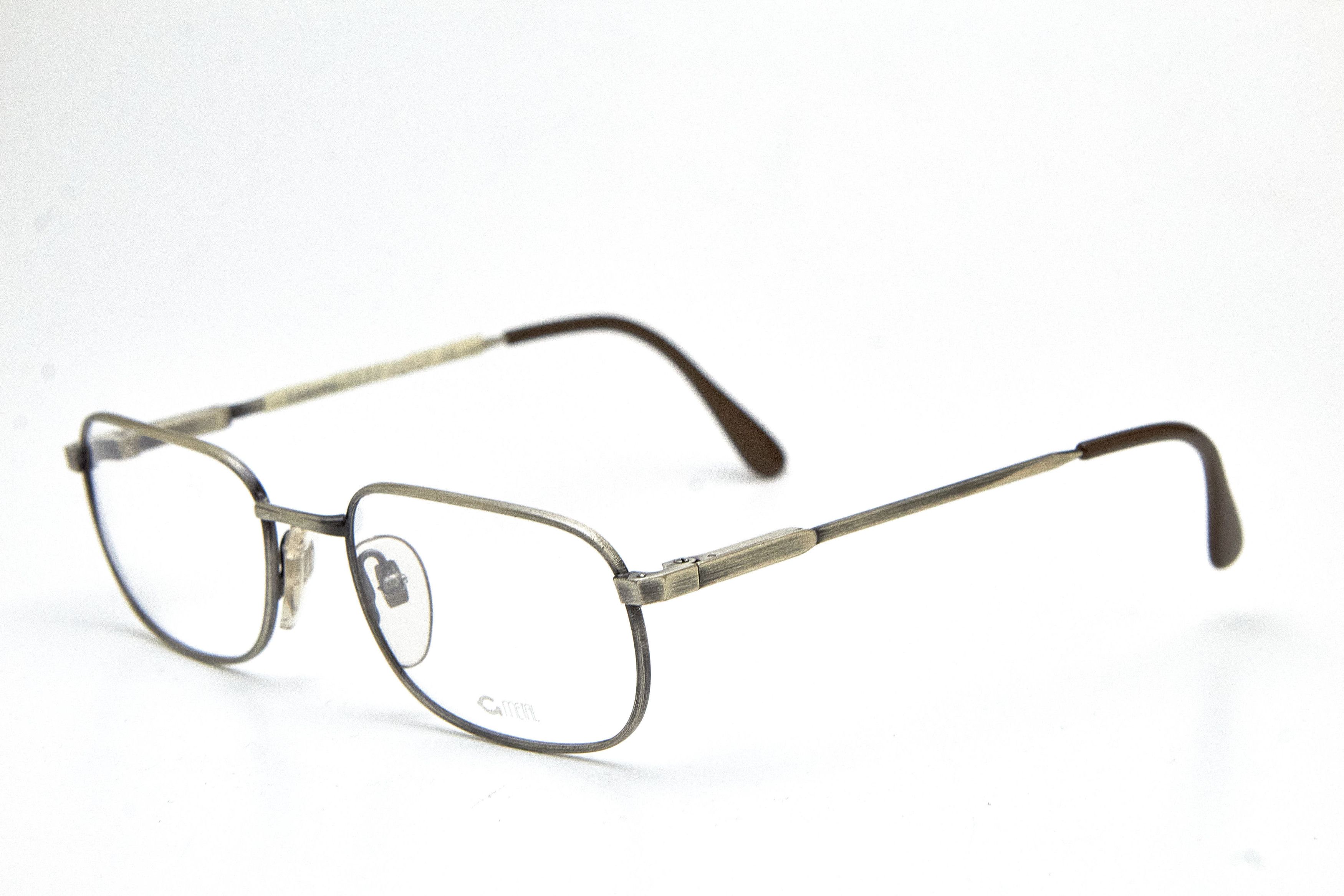 Vintage Old Money GRASSET Brushed Silver Rectangular Quiet Lux Specs Size ONE SIZE - 3 Thumbnail