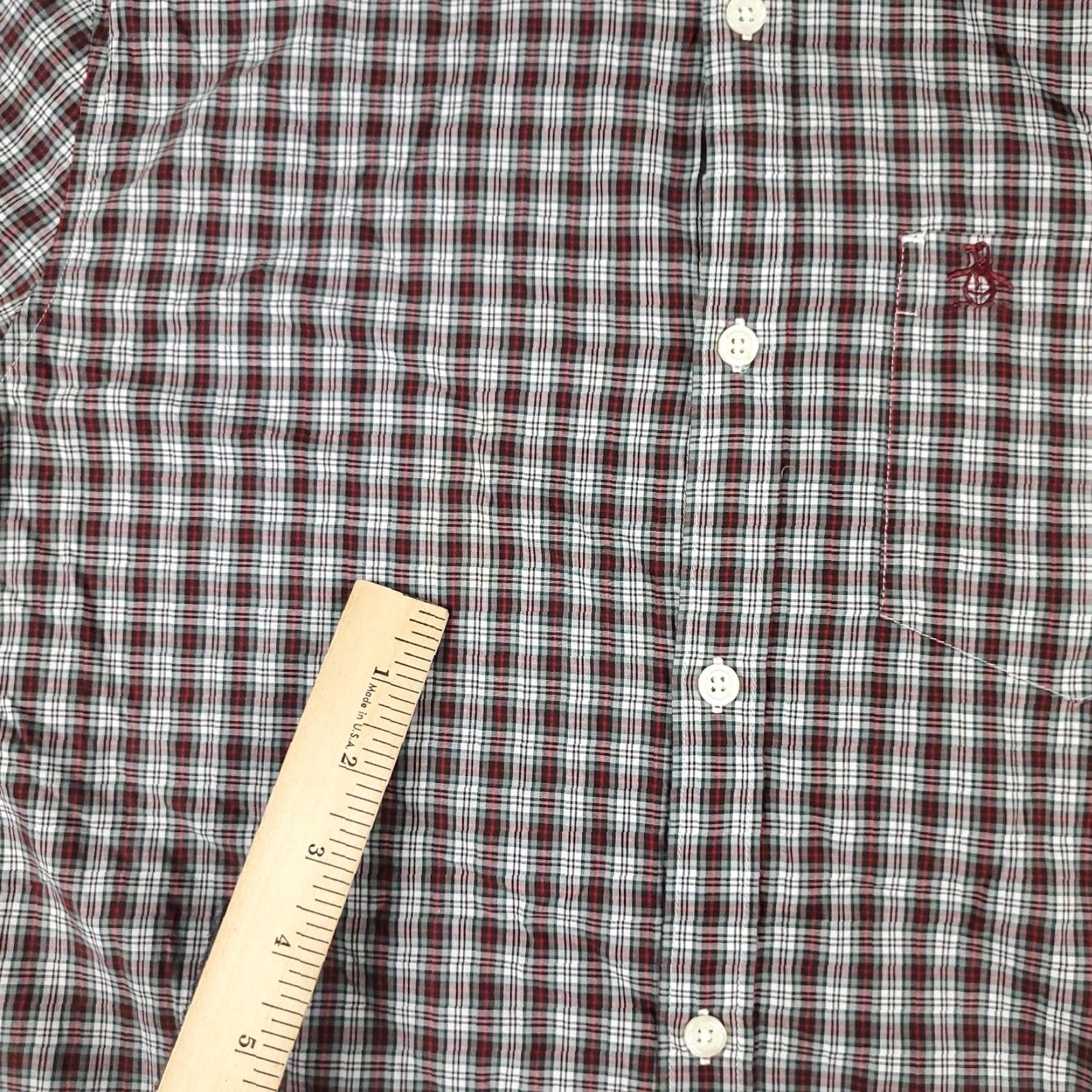 Original Penguin Original Penguin Plaid Button-Up Shirt Mens Medium Red Long Sleeve Size US M / EU 48-50 / 2 - 3 Thumbnail