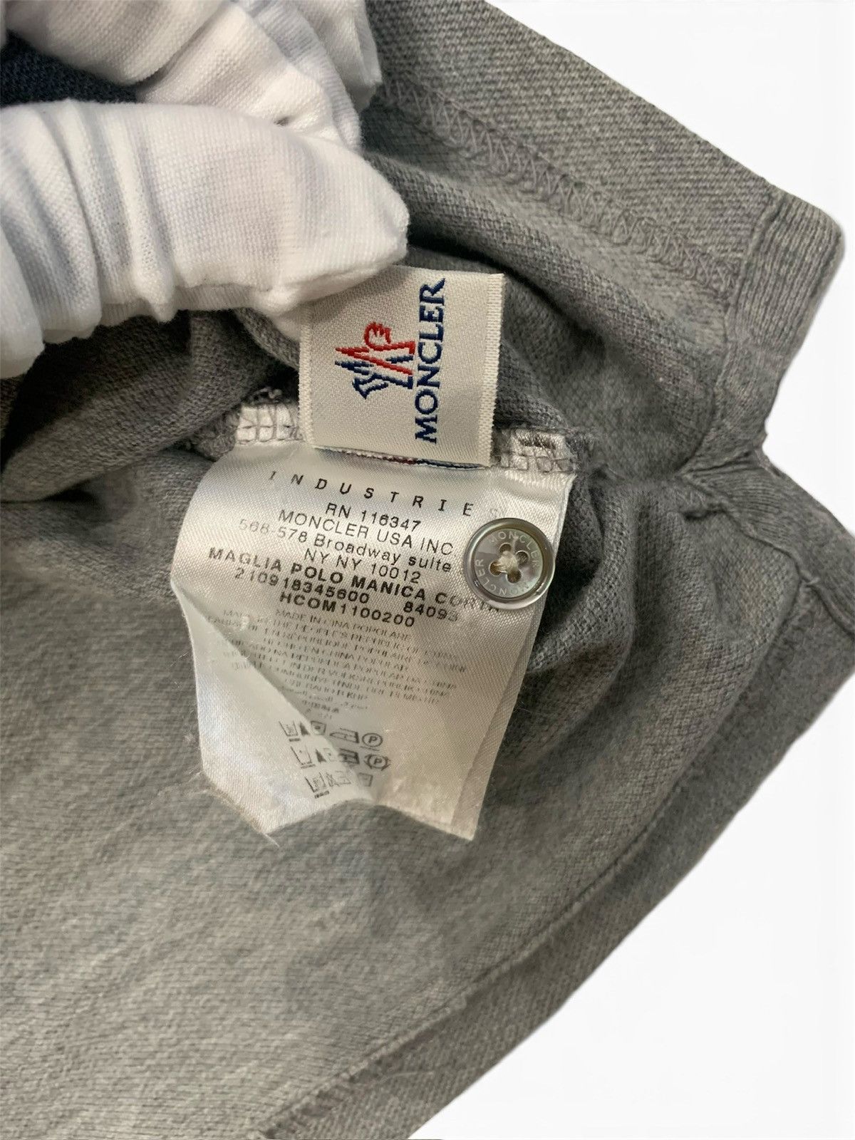 Moncler Moncler Polo Grey Shirt Size US M / EU 48-50 / 2 - 6 Thumbnail