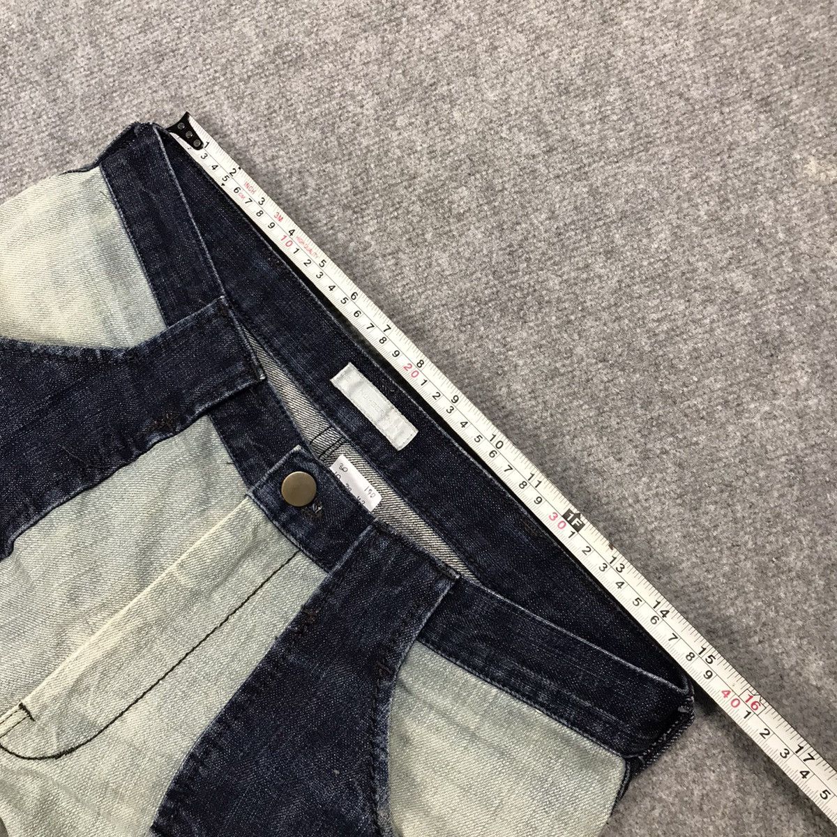 Number (N)ine NUMBER NIME LIGHT DENIM BUSHPANTS DISTRESS JEANS Size US 30 / EU 46 - 16 Thumbnail