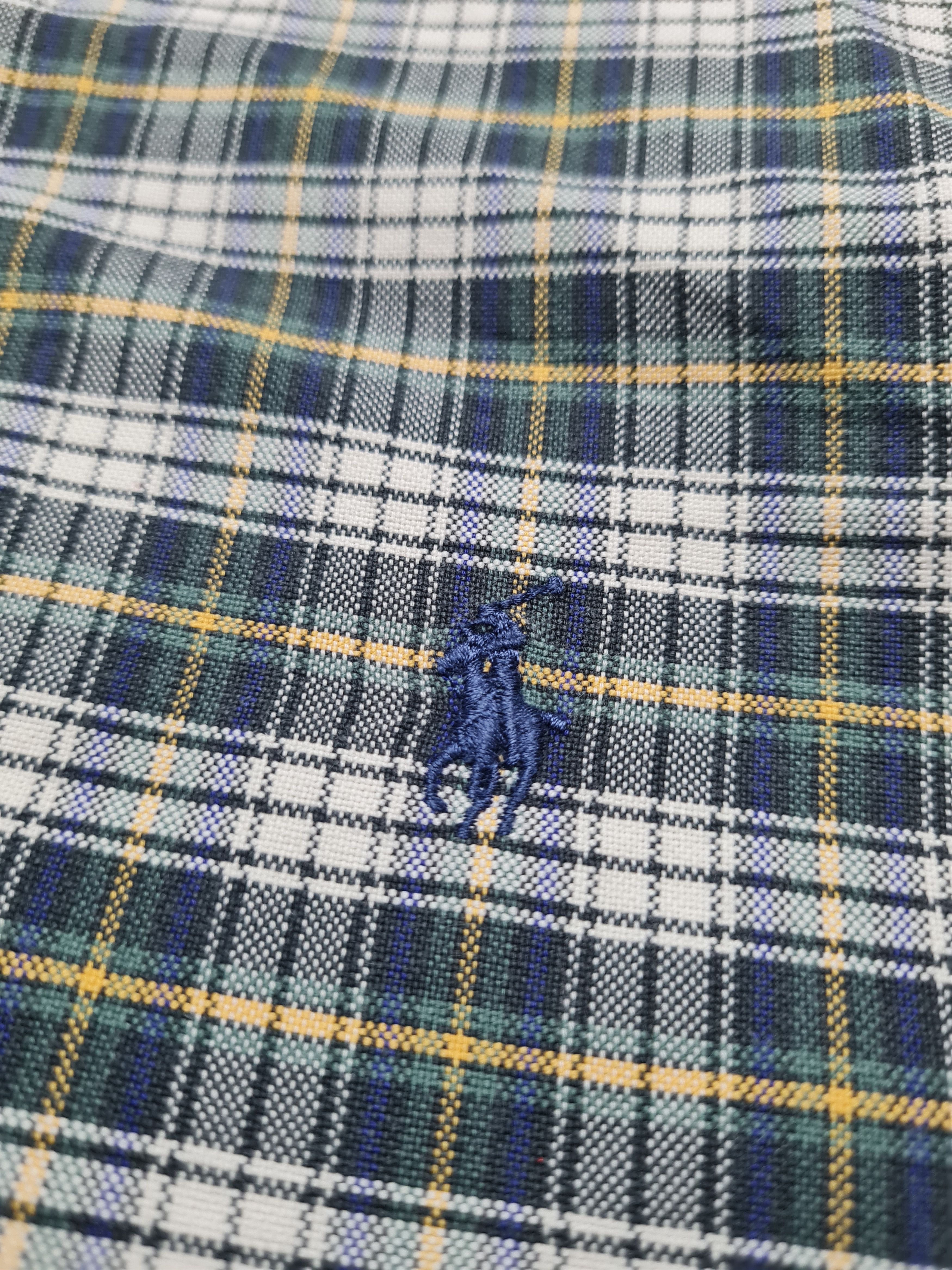 Polo Ralph Lauren Ralph Lauren Green Tartan Button Down Custom Fit Vintage L Size US L / EU 52-54 / 3 - 3 Thumbnail