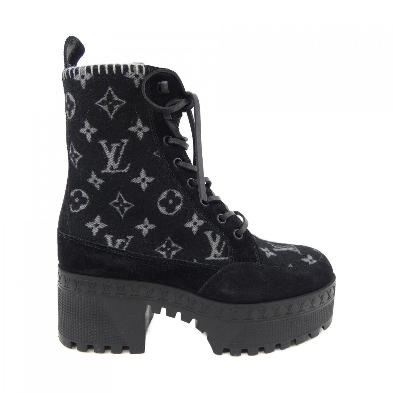 Louis Vuitton Louis Vuitton Louis Vuitton Laureate Boots Leather Shoes DUTY FREE for USA Size ONE SIZE - 1 Thumbnail