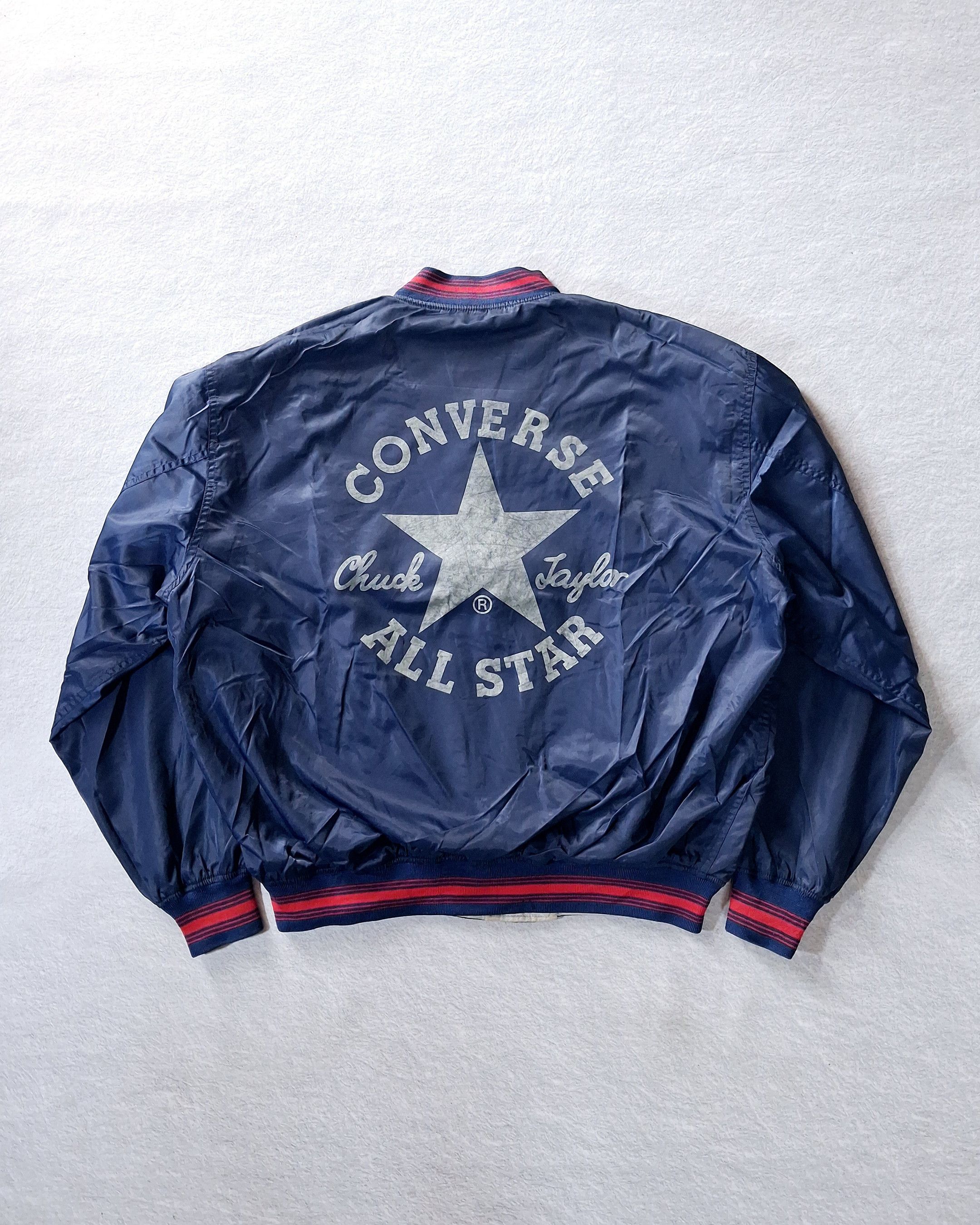 Converse CONVERSE NYLON SLEEVE VARSITY BUTTON JACKET REVERSIBLE Size US XL / EU 56 / 4 - 16 Thumbnail