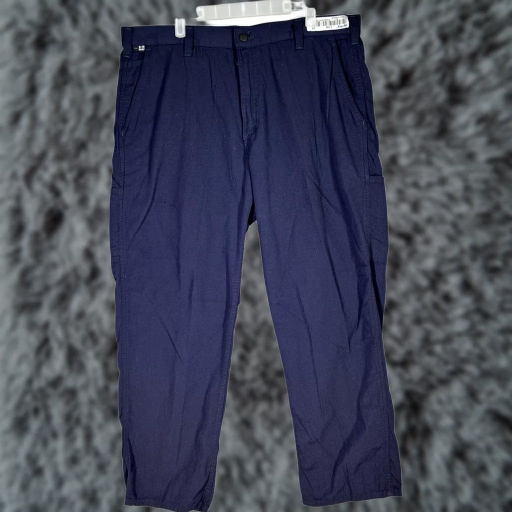 Carhartt VINTAGE Carhartt FR Work Pants Mens 38x32 CAT2 Arc Flash NFPA70E Navy Pants Mens 38x32 Navy Carhartt FR Work Pants Arc Flash NFPA70E Navy Men 38x32 Size US 38 / EU 54 - 1 Thumbnail
