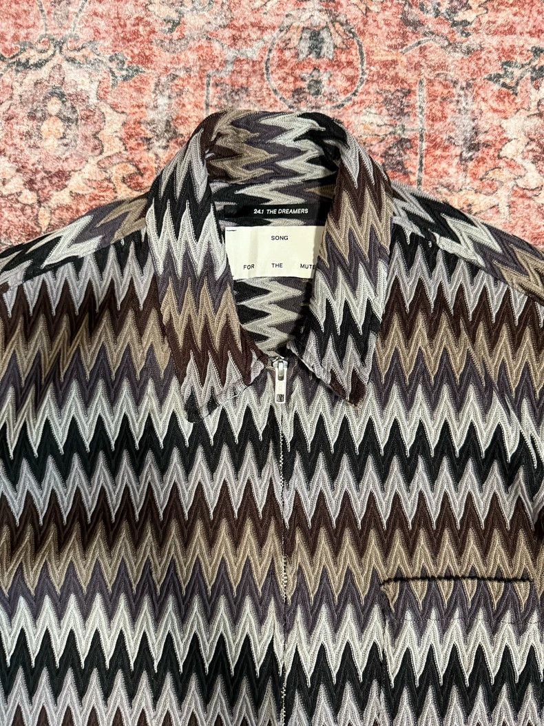 Song For The Mute Song For The Mute woven wave pattern short-sleeve shirt Size US S / EU 44-46 / 1 - 2 Thumbnail