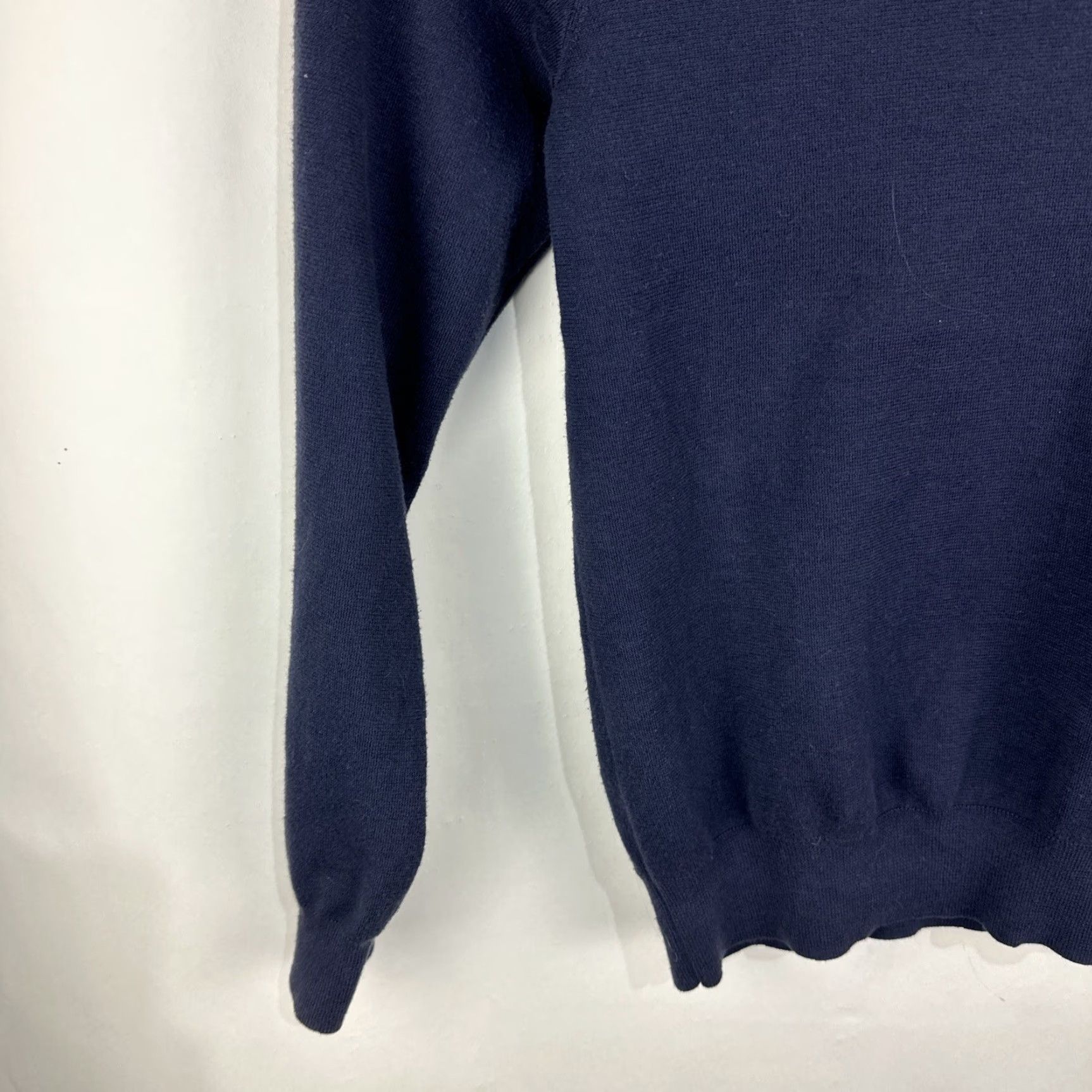 Ralph Lauren Polo Ralph Lauren Sweater Pullover V-Neck Navy Blue Men’s L Knit Cotton Logo Embroidered Classic Designer Preppy Size US L / EU 52-54 / 3 - 6 Thumbnail