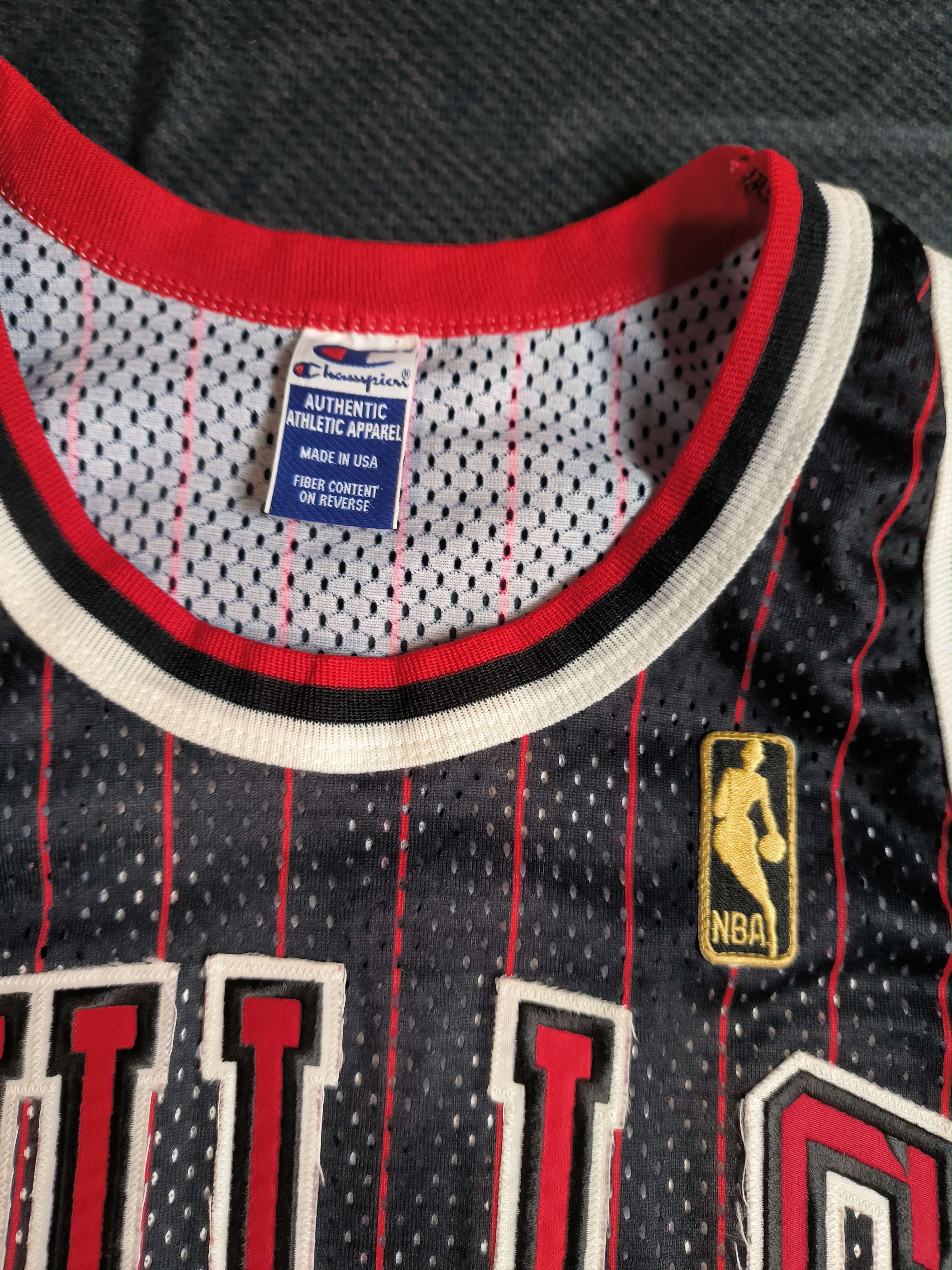 Champion Chicago Bulls M.Jordan Gold Logo Authentic NBA jersey sz 44 Size US L / EU 52-54 / 3 - 3 Thumbnail