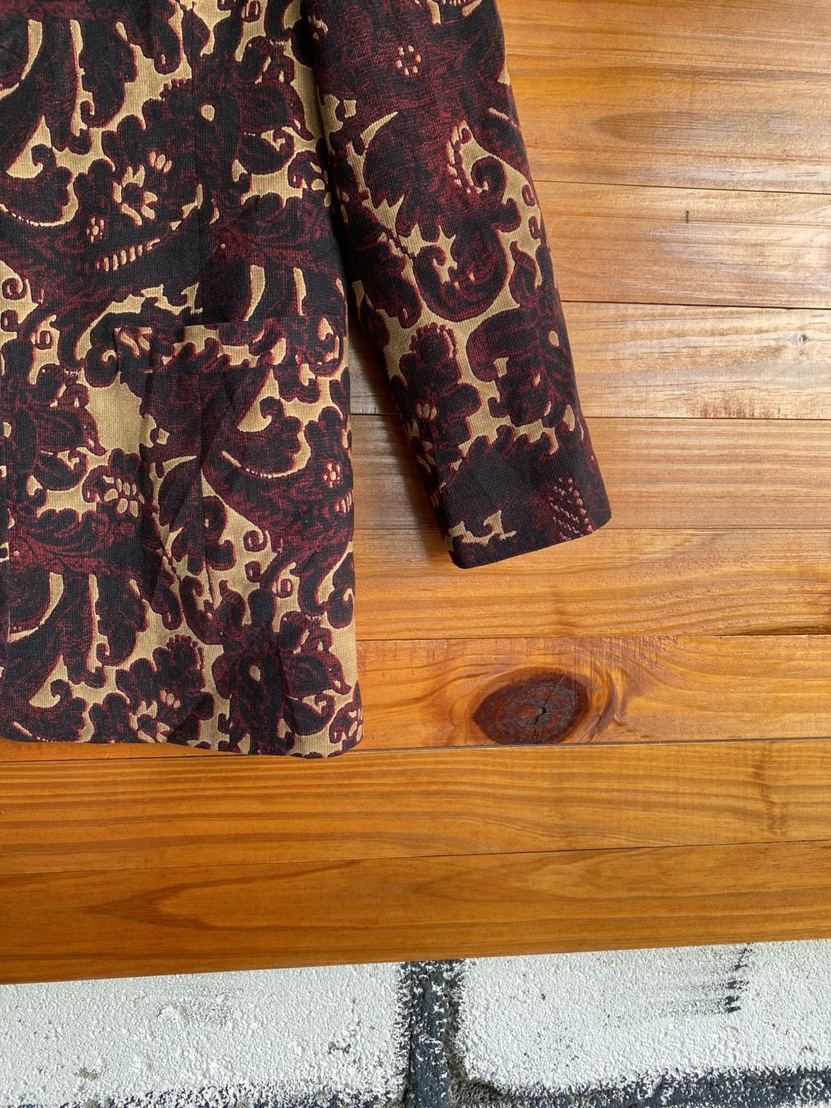 Japanese Brand BON PLAN Tokyo Vintage Baroque Pattern Jacket Size 9 Size M / US 6-8 / IT 42-44 - 12 Thumbnail