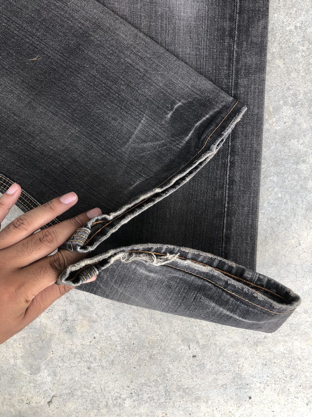 If Six Was Nine Japanese Edwin XV Flared Jeans Distressed buckle back jeans Size US 32 / EU 48 - 14 Thumbnail