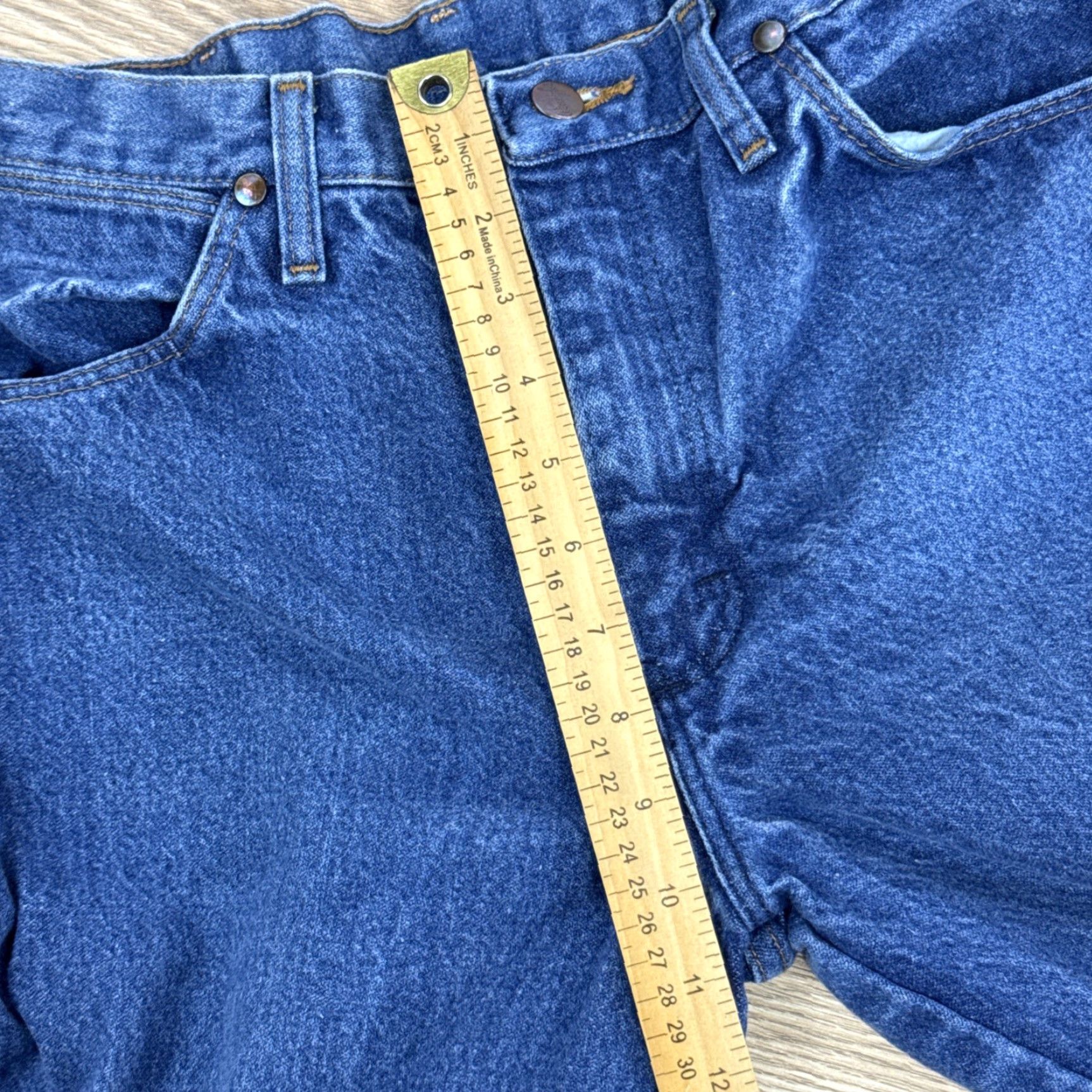 Wrangler Wrangler Blue Dark Wash Cowboy Cut Western Slim Jeans 936PWD Mens 31 x 30 Size US 31 - 5 Thumbnail