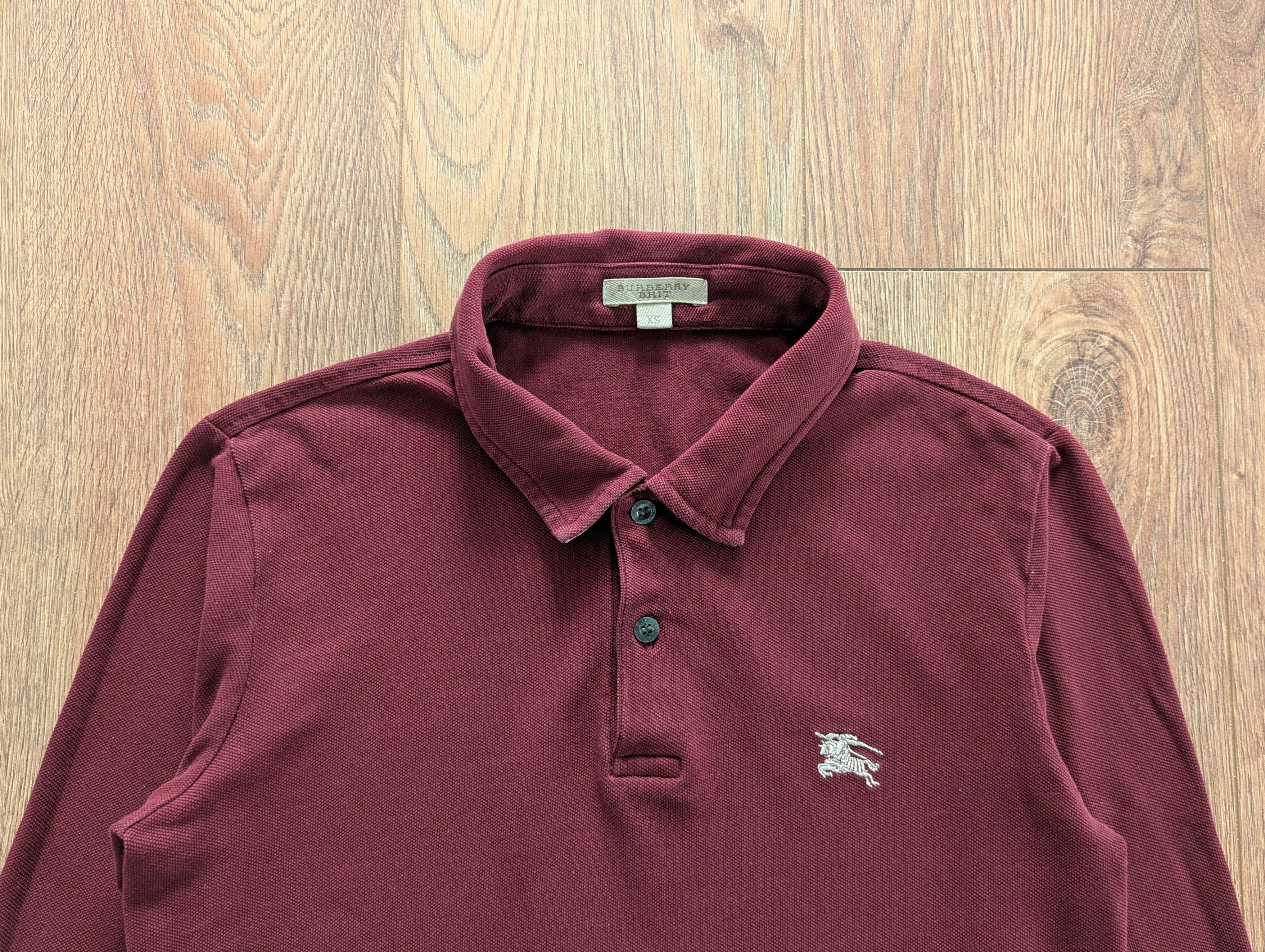 Burberry Burberry Brit Polo Long Sleeve Size XS 100% Cotton Luxury Size US XS / EU 42 / 0 - 2 Thumbnail