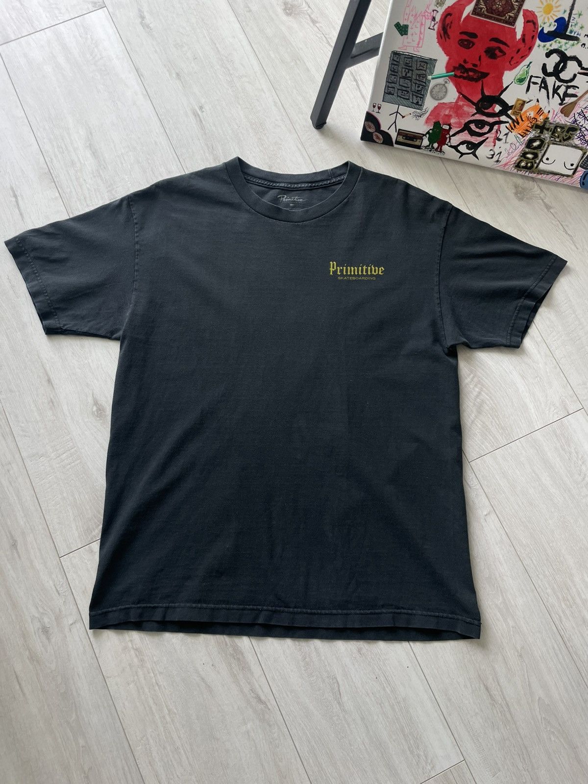 Primitive Vintage 00’s Primitive Skateboard T-Shirt Faded RARE Size US L / EU 52-54 / 3 - 2 Thumbnail