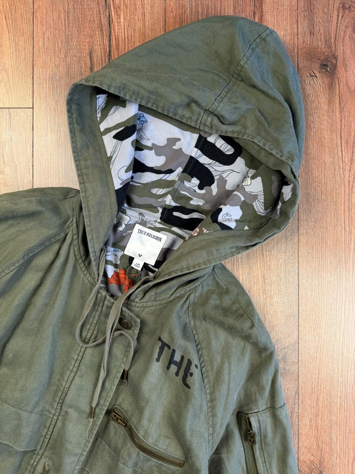 True Religion True Religion Womens Military Parka Green Jacket L Size L / US 10 / IT 46 - 5 Thumbnail
