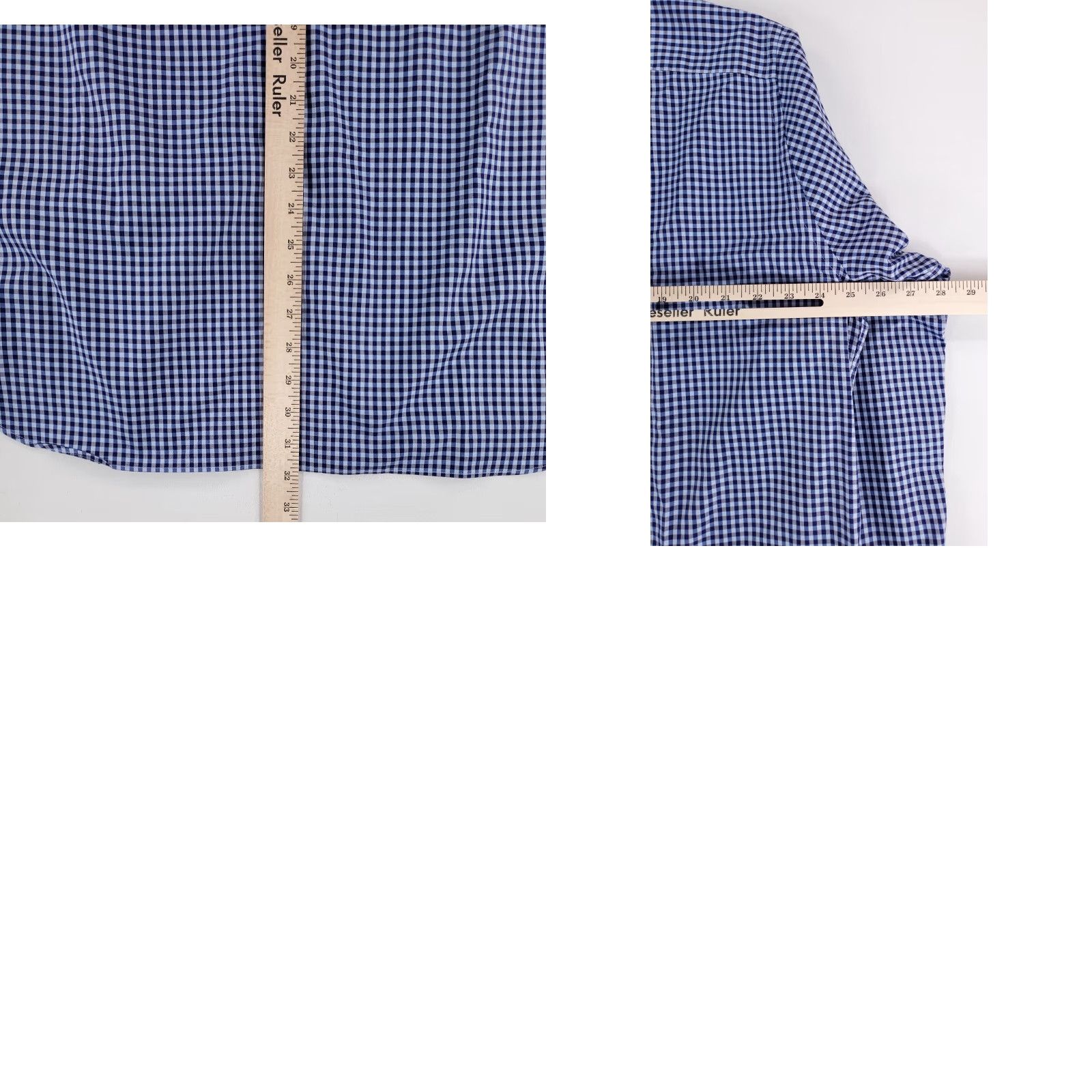 Canali Canali Button-Up Shirt Check Plaid Blue White Made Italy Mens 46-18 Long Sleeve Regular Blue Mens 46 18 Size US XXL / EU 58 / 5 - 8 Thumbnail