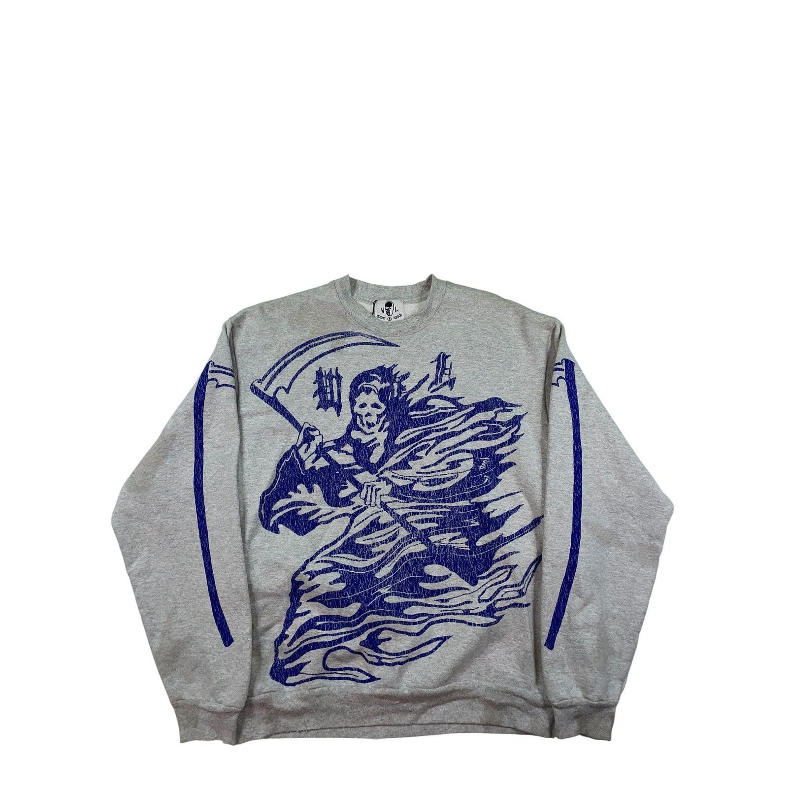 Warren Lotas Warren Lotas Distressed Grey & Blue Crewneck Size M / US 6-8 / IT 42-44 - 1 Thumbnail