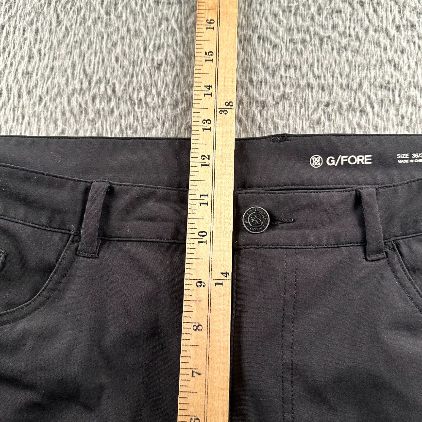 G/FORE G/FORE Pants Mens 36x30 Black Performance Stretch Golf Straight Leg Casual Men Regular Solid Front Flat Front Logo Accents Vintage No Size US 36 / EU 52 - 6 Thumbnail