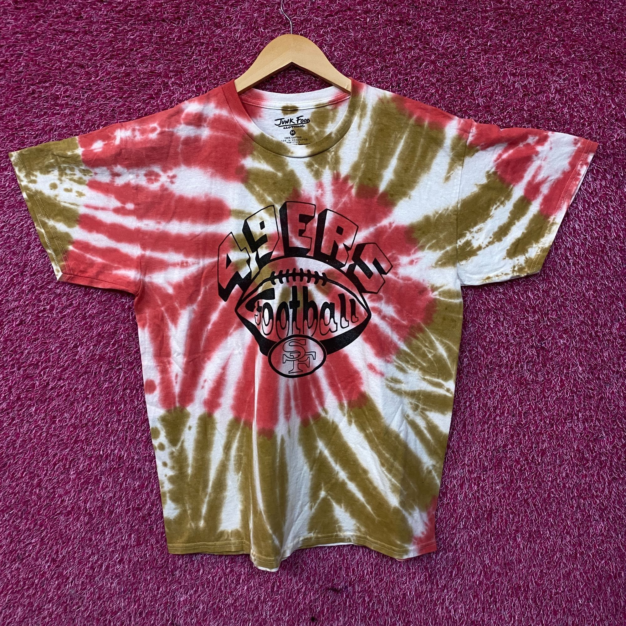 Junk Food San Francisco 49ers Football Tie-Dye T-Shirt Medium Size US M / EU 48-50 / 2 - 1 Thumbnail