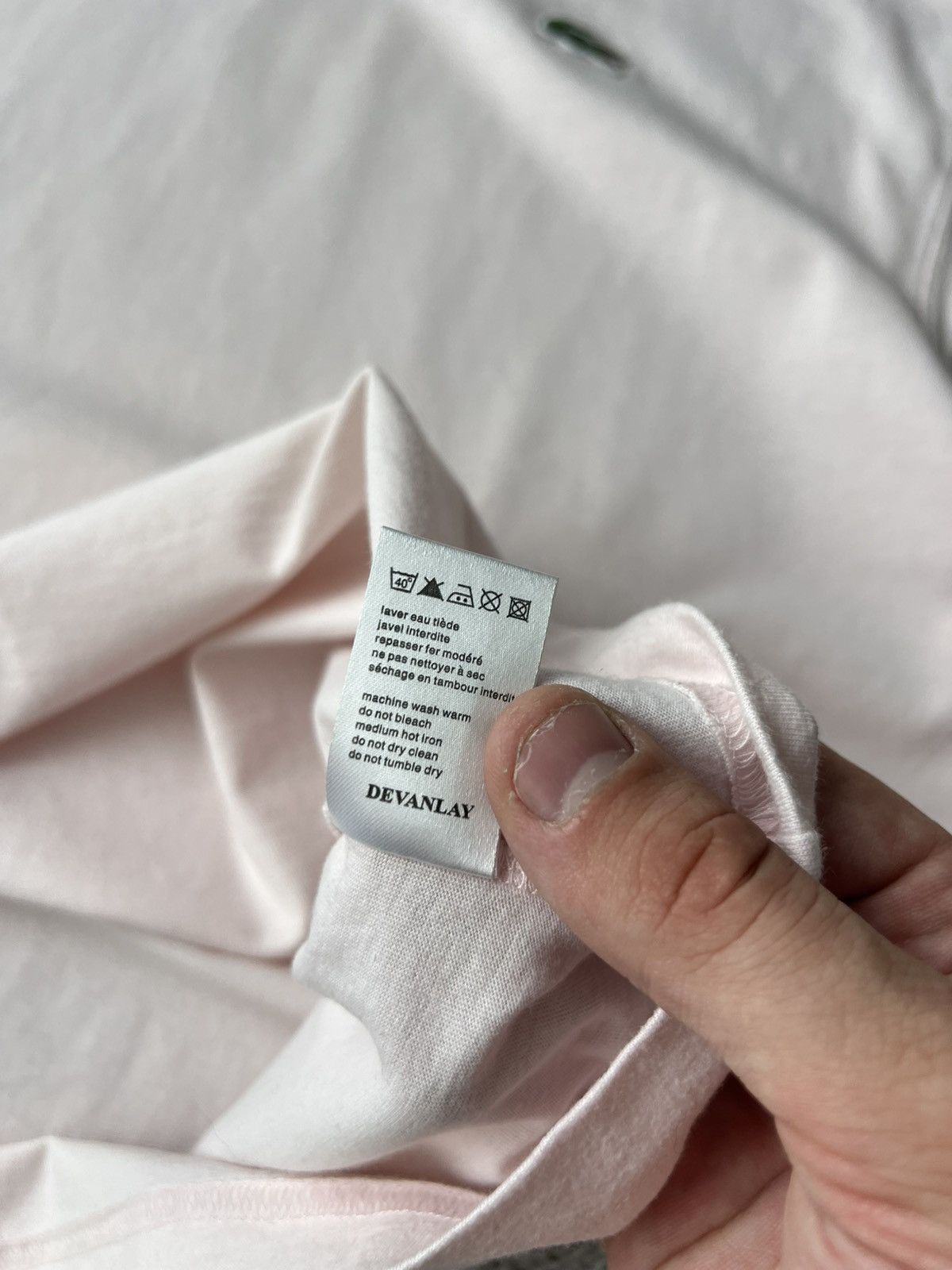 Lacoste Rare Lacoste Pastel Pink Croc Tee Size XL Vintage Size US XL / EU 56 / 4 - 7 Thumbnail