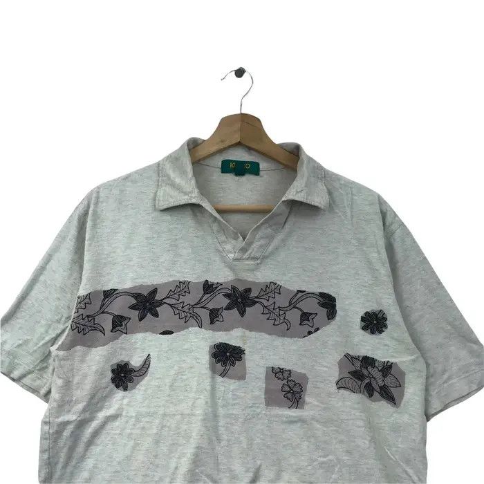 Kenzo Vtg KENZO PARIS GOLF Floral Pop Art Polo Tee Shirt Jeans Size US M / EU 48-50 / 2 - 2 Thumbnail