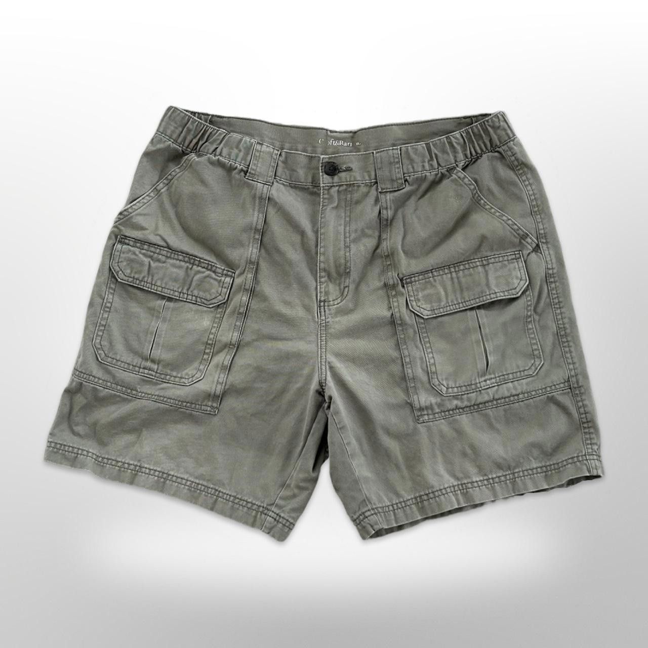 Croft & Barrow × Vintage Vintage Green Baggy Cargo Shorts Size US 36 / EU 52 - 2 Thumbnail