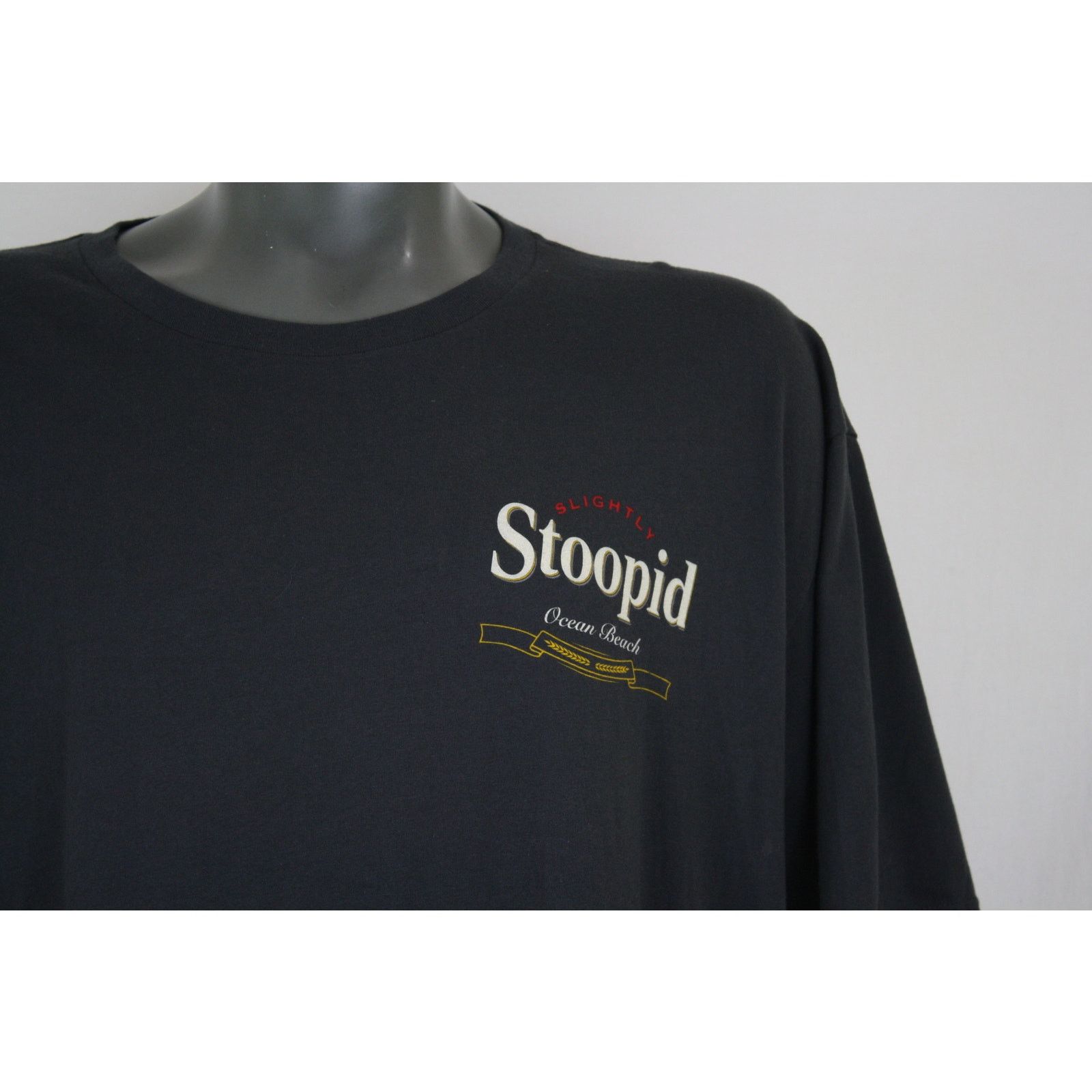 Band Tees × Next Level Apparel Slightly Stoopid Ocean Beach Gray Double Sided Shirt 3XL Size US XXL / EU 58 / 5 - 4 Thumbnail