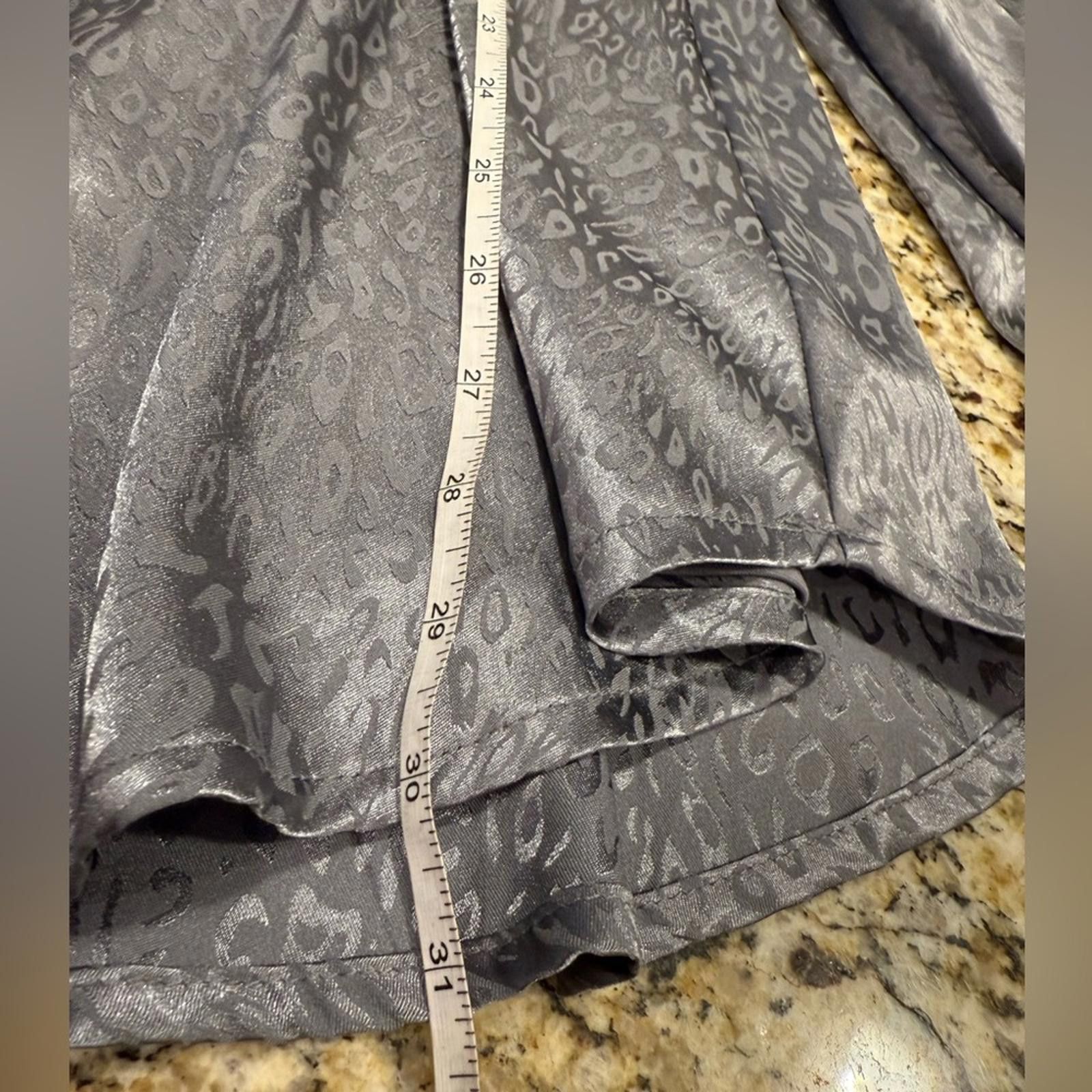 Other Sage the Label gray silver leopard print mini dress SZ SM Size S / US 4 / IT 40 - 11 Thumbnail