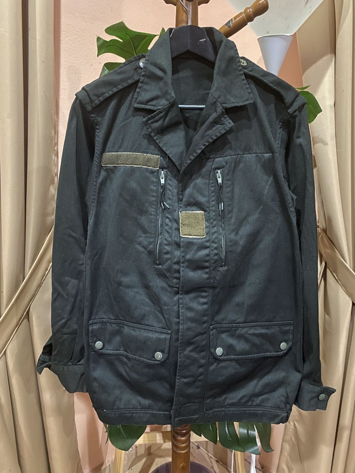 Other Vintage military-style black field jacket with four-pocket Size US S / EU 44-46 / 1 - 1 Thumbnail
