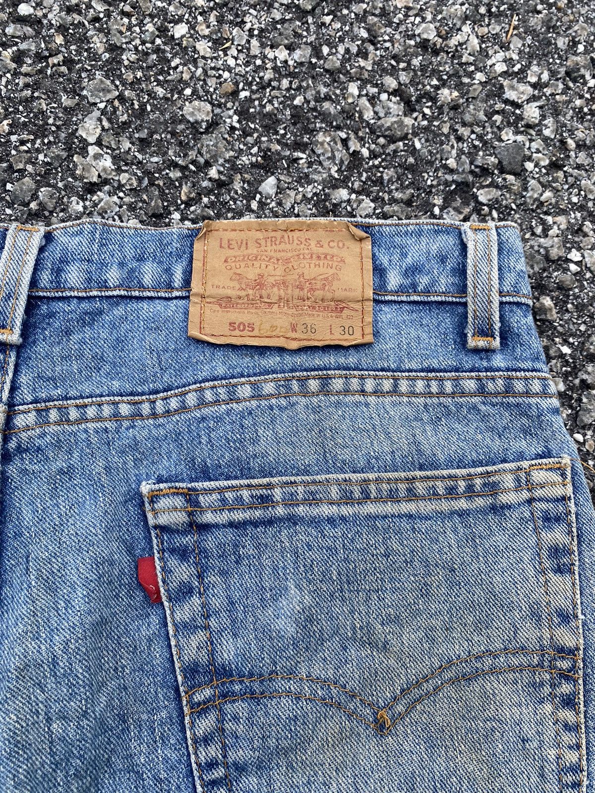 Levi's × Vintage Vintage Levis 505 Single R Straight Cutting Size US 36 / EU 52 - 8 Thumbnail