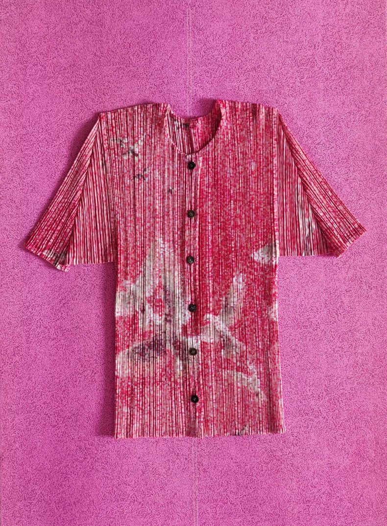 Issey Miyake Issey Miyake size:3 Pink Mosaic pleated cardigan Size M / US 6-8 / IT 42-44 - 3 Thumbnail