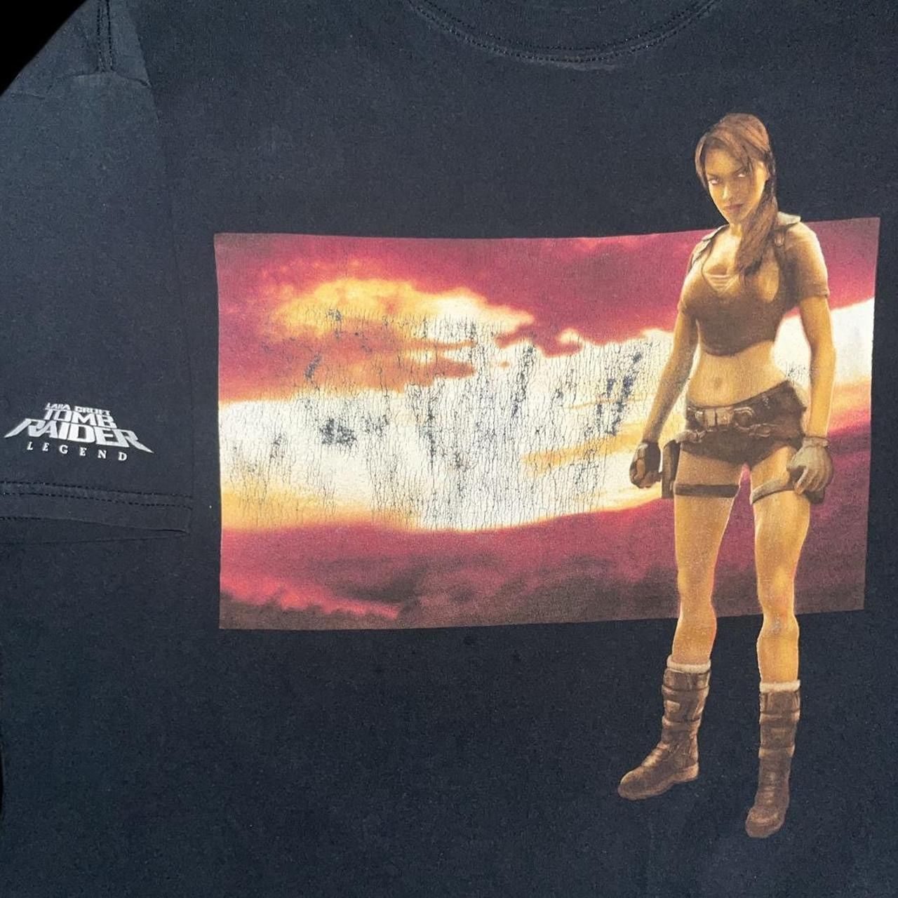 Vintage Vintage 2000s Lara Croft Tomb Raider Legend 3D Gaming Tee Size US XL / EU 56 / 4 - 3 Thumbnail