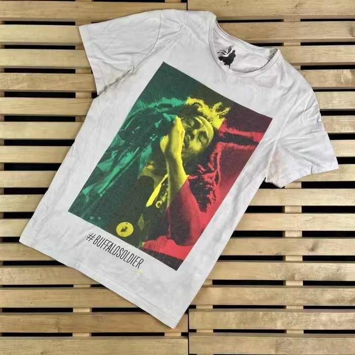 Band Tees × Bob Marley × Vintage Mens Vintage T Shirt Bob Marley Size M Size US M / EU 48-50 / 2 - 1 Thumbnail