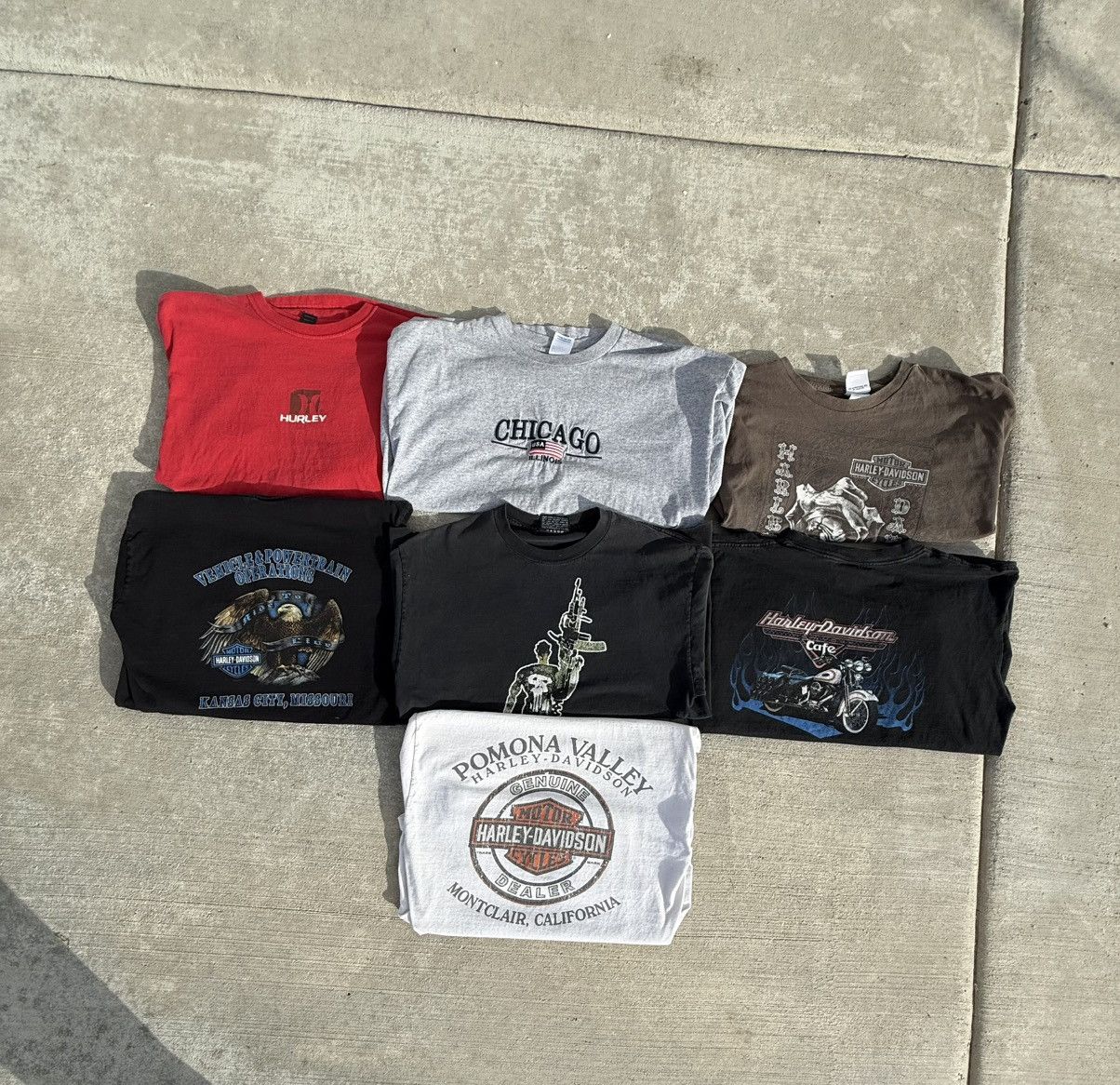 Harley Davidson × Hurley × Vintage Vintage tee bundle Size US L / EU 52-54 / 3 - 1 Thumbnail